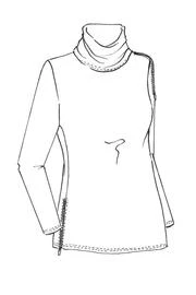 Paula Ryan Soft Neck Zip Top - Ruby - Image 3