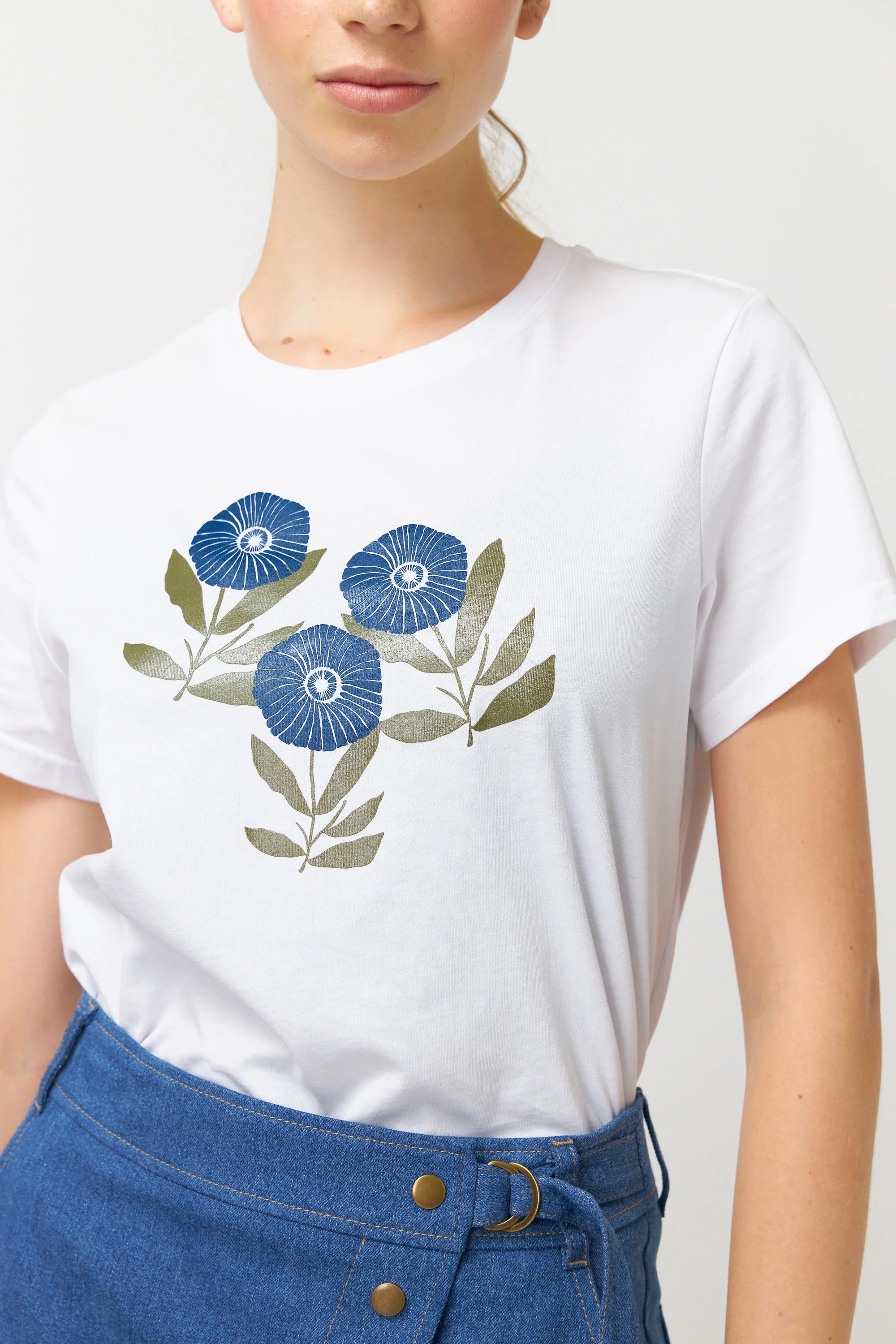 Sylvester Strawflower T shirt White - Image 2