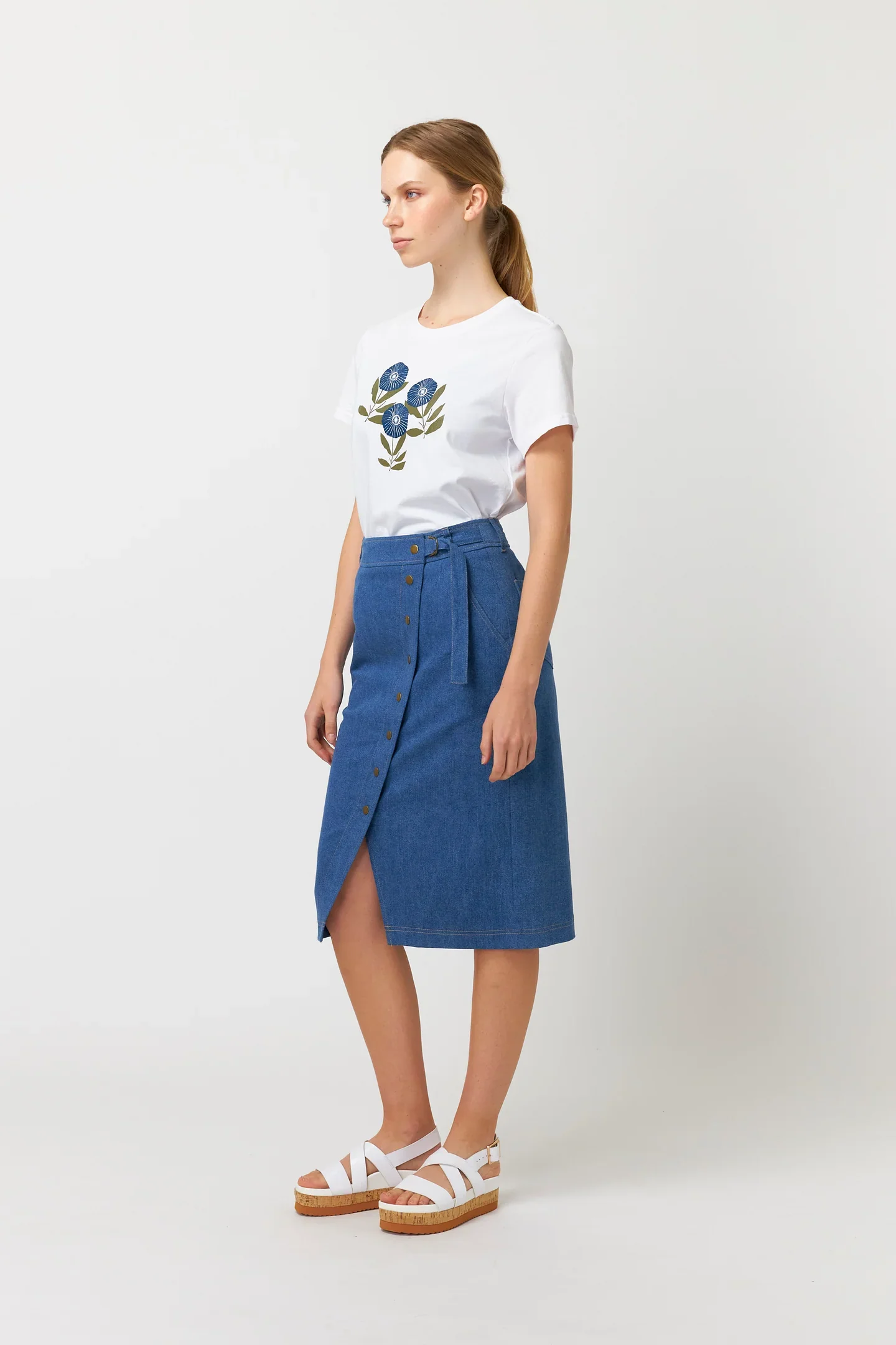 Sylvester Strawflower T shirt White - Image 4