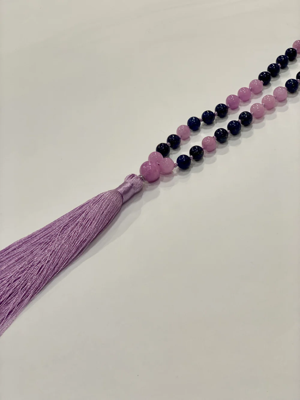 Tassel Necklace -  Purple/Navy
