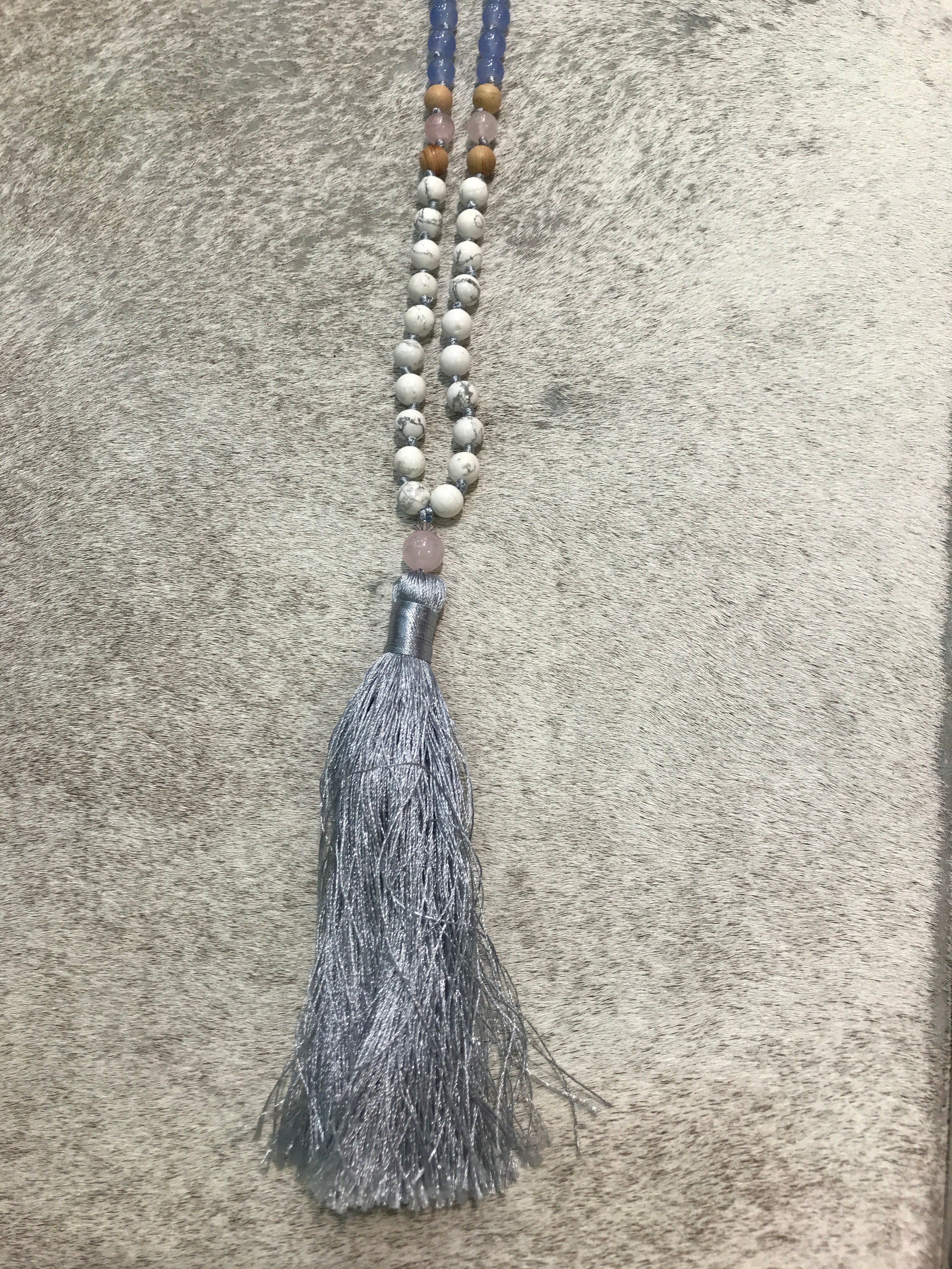 Tassel Necklace -  Soft colours