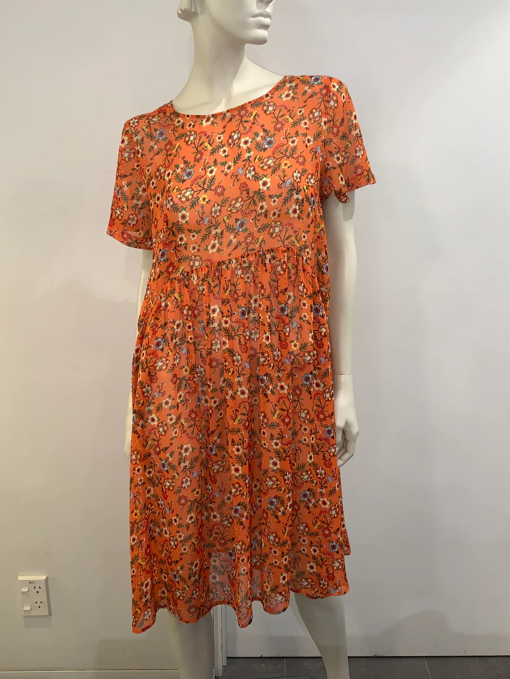 David Pond Venice Dress-Burnt orange