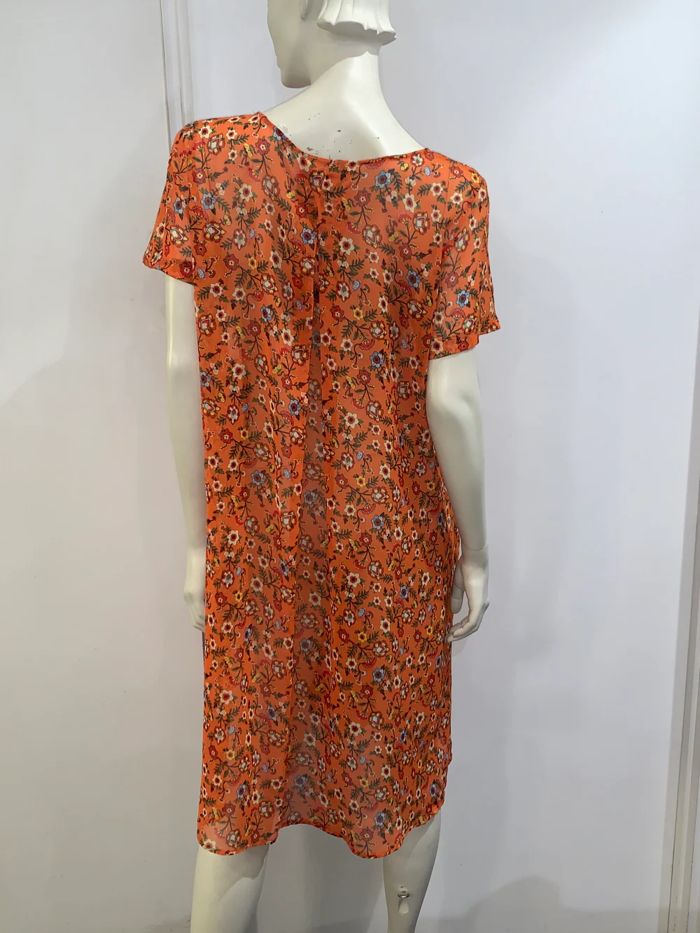 David Pond Venice Dress-Burnt orange - Image 2