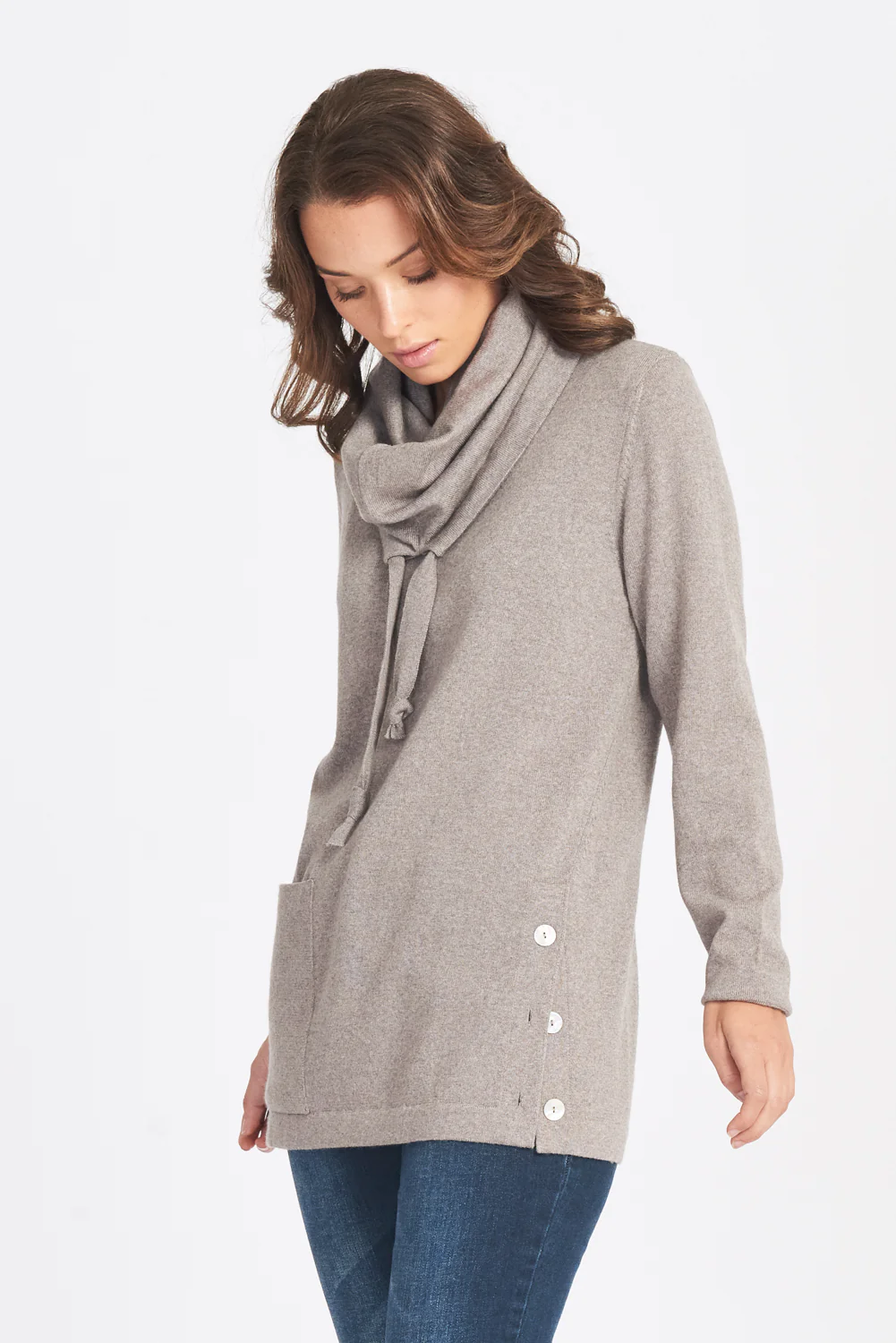 Cowl Neck Jumper - Pumpkin - Image 5