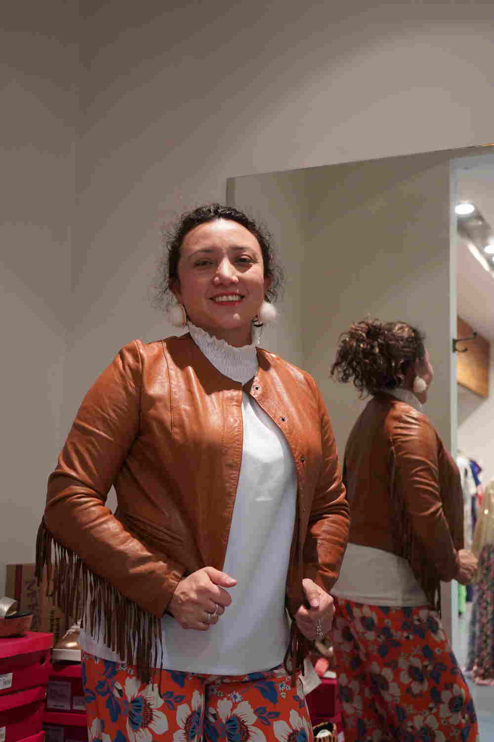 D Elle Leather Jacket - Image 2