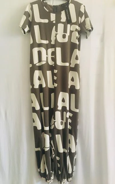 David Pond Katie Jumpsuit - Grey Writing
