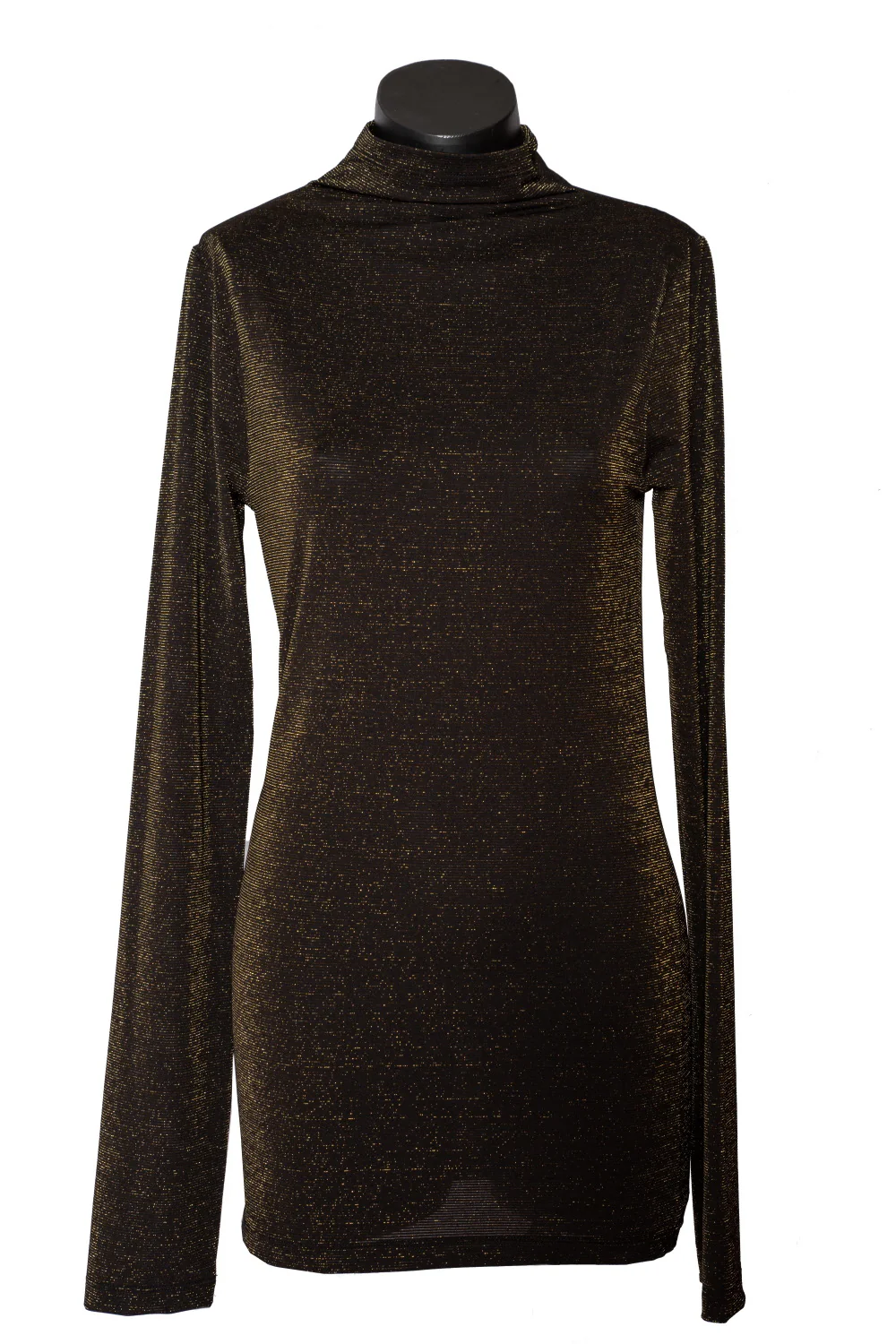 David Pond Polo - Black/Gold Lurex
