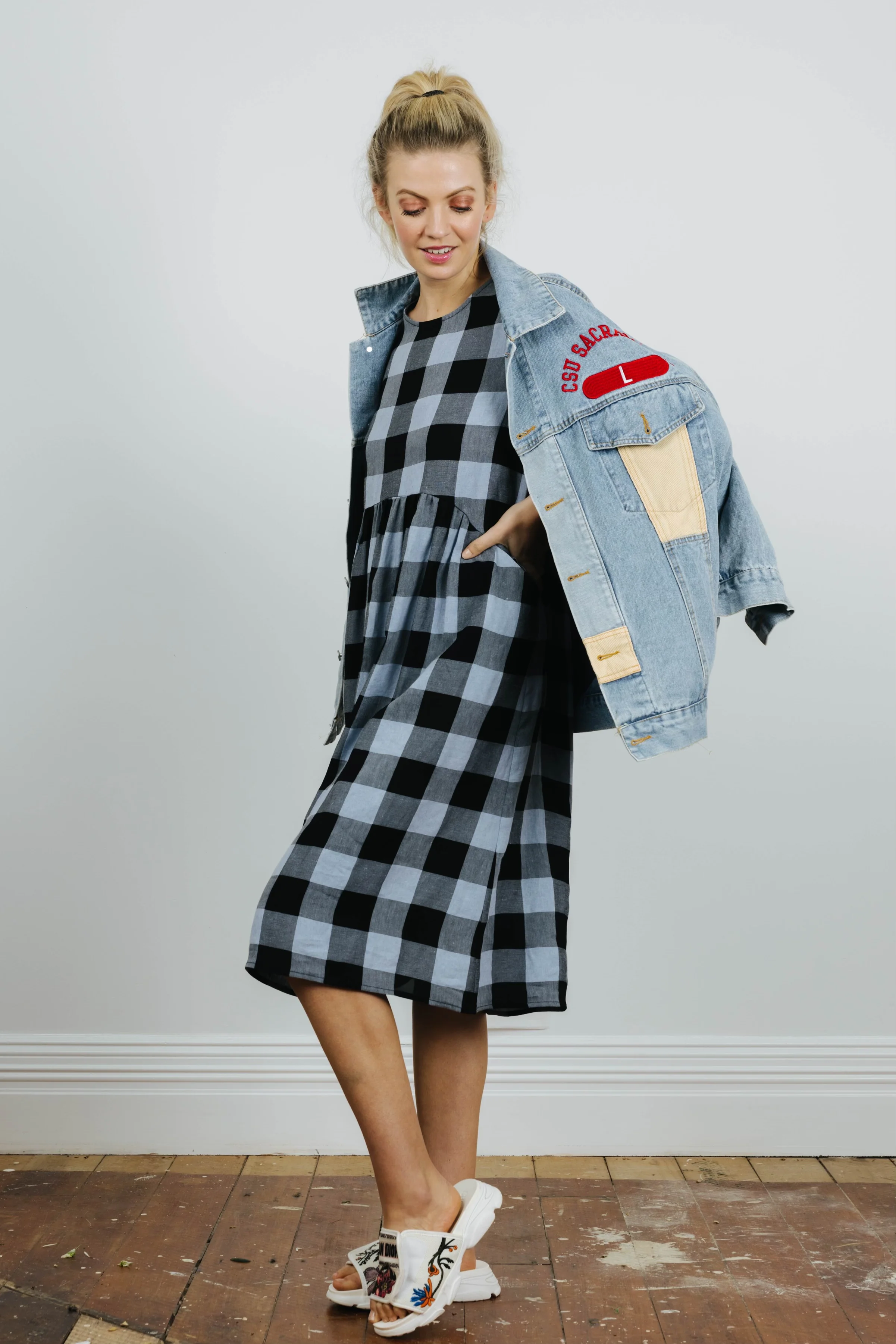 David Pond Venice Dress - Black/Blue