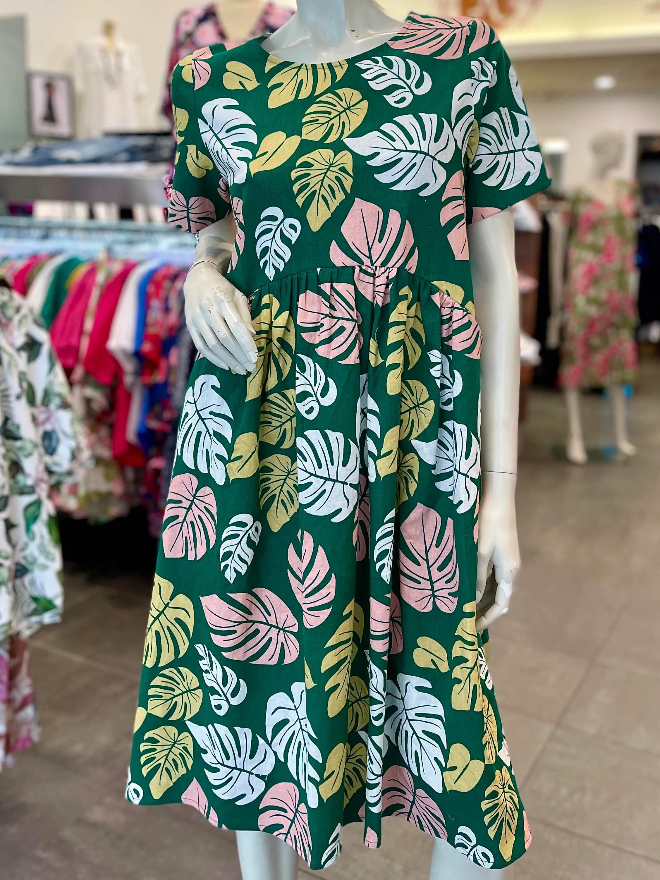 David Pond Venice Dress - Tropical Green