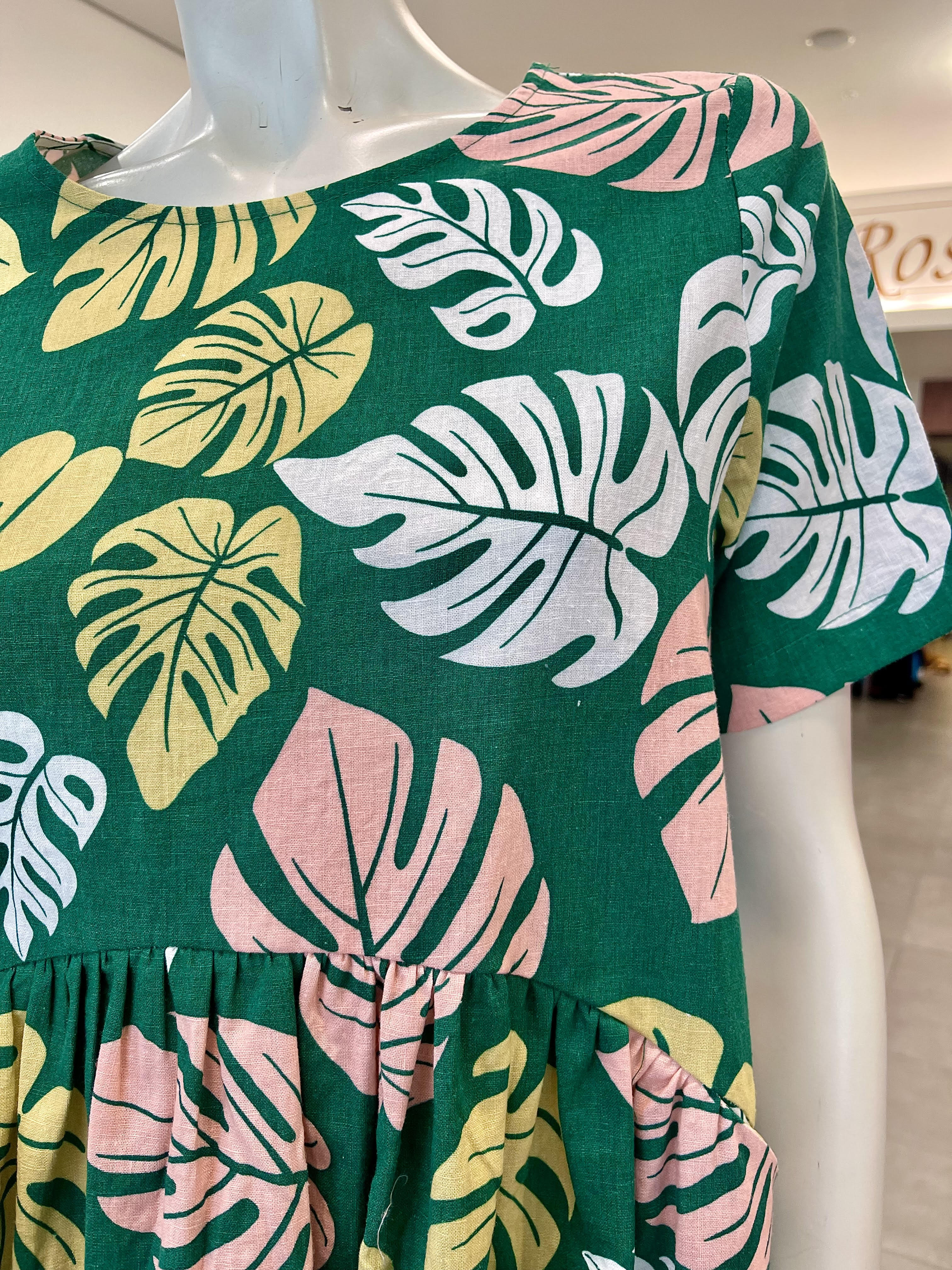 David Pond Venice Dress - Tropical Green - Image 2