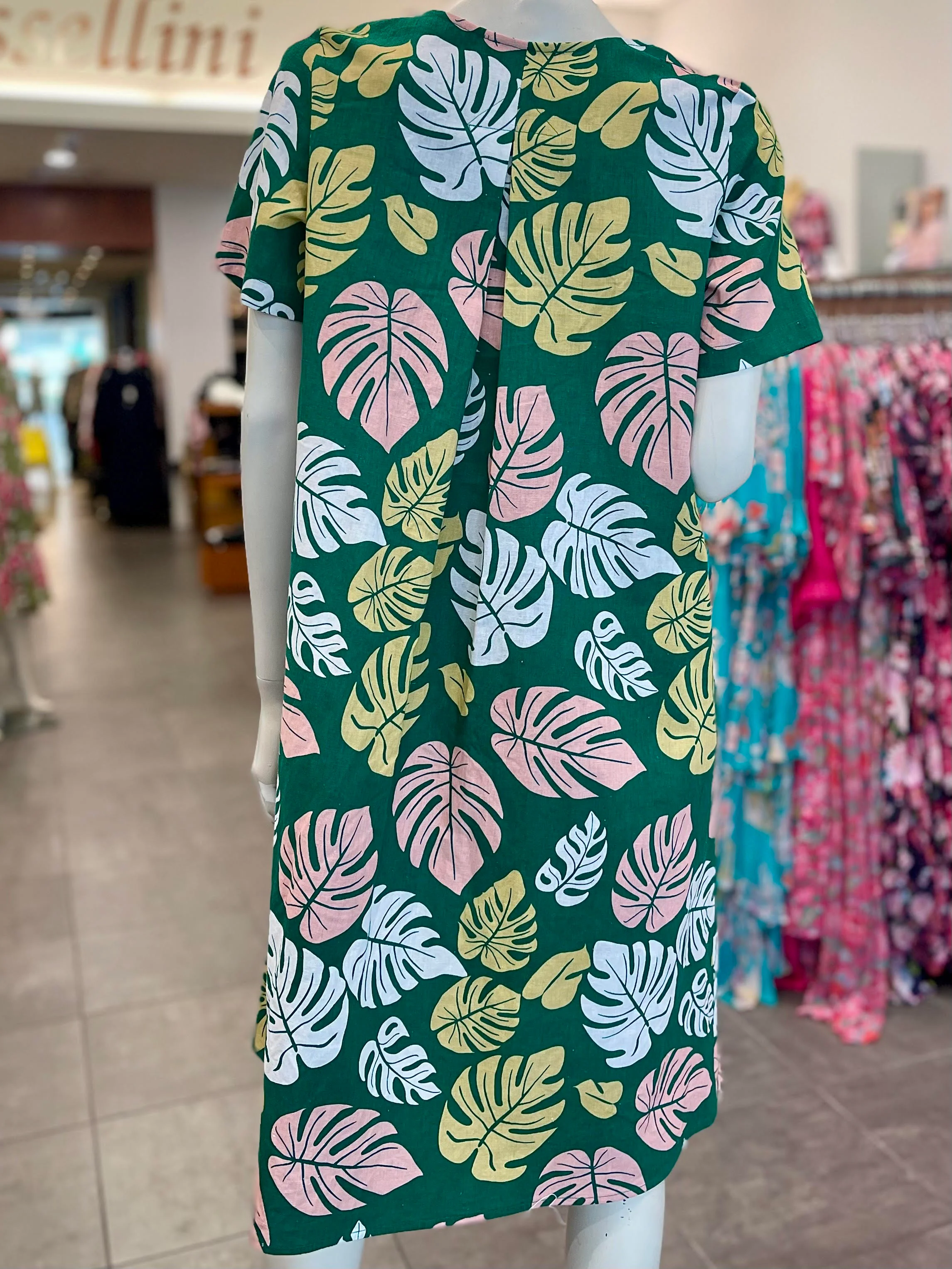 David Pond Venice Dress - Tropical Green - Image 3
