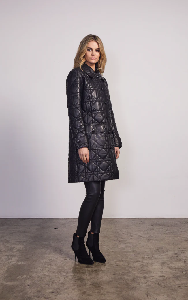 DEA Leather Marmont Coat - Image 3
