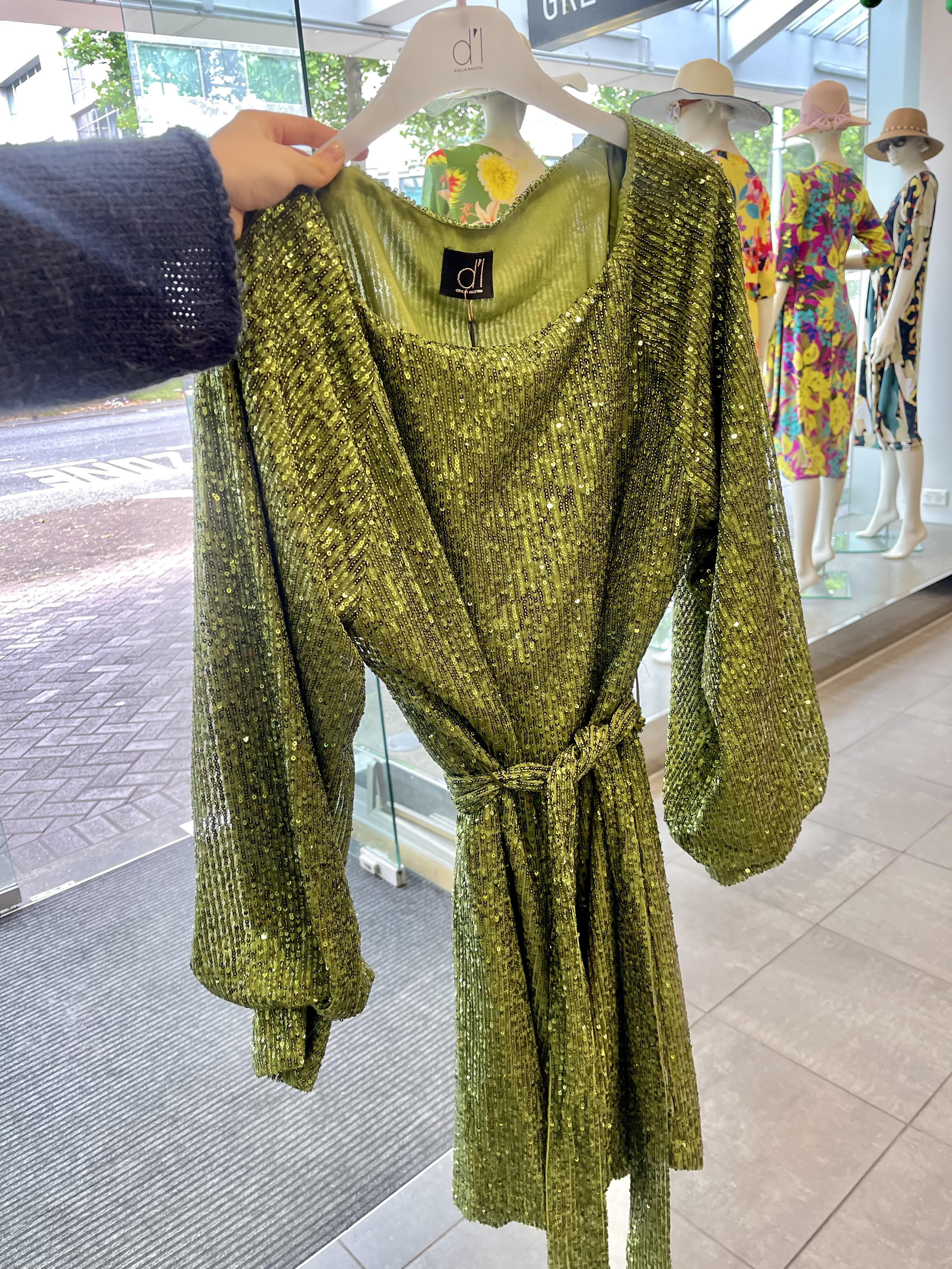 D'Elle Abito Oliva Dress - Image 5