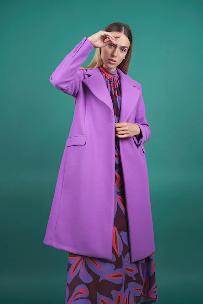 D'Elle Cappotto Malva Coat