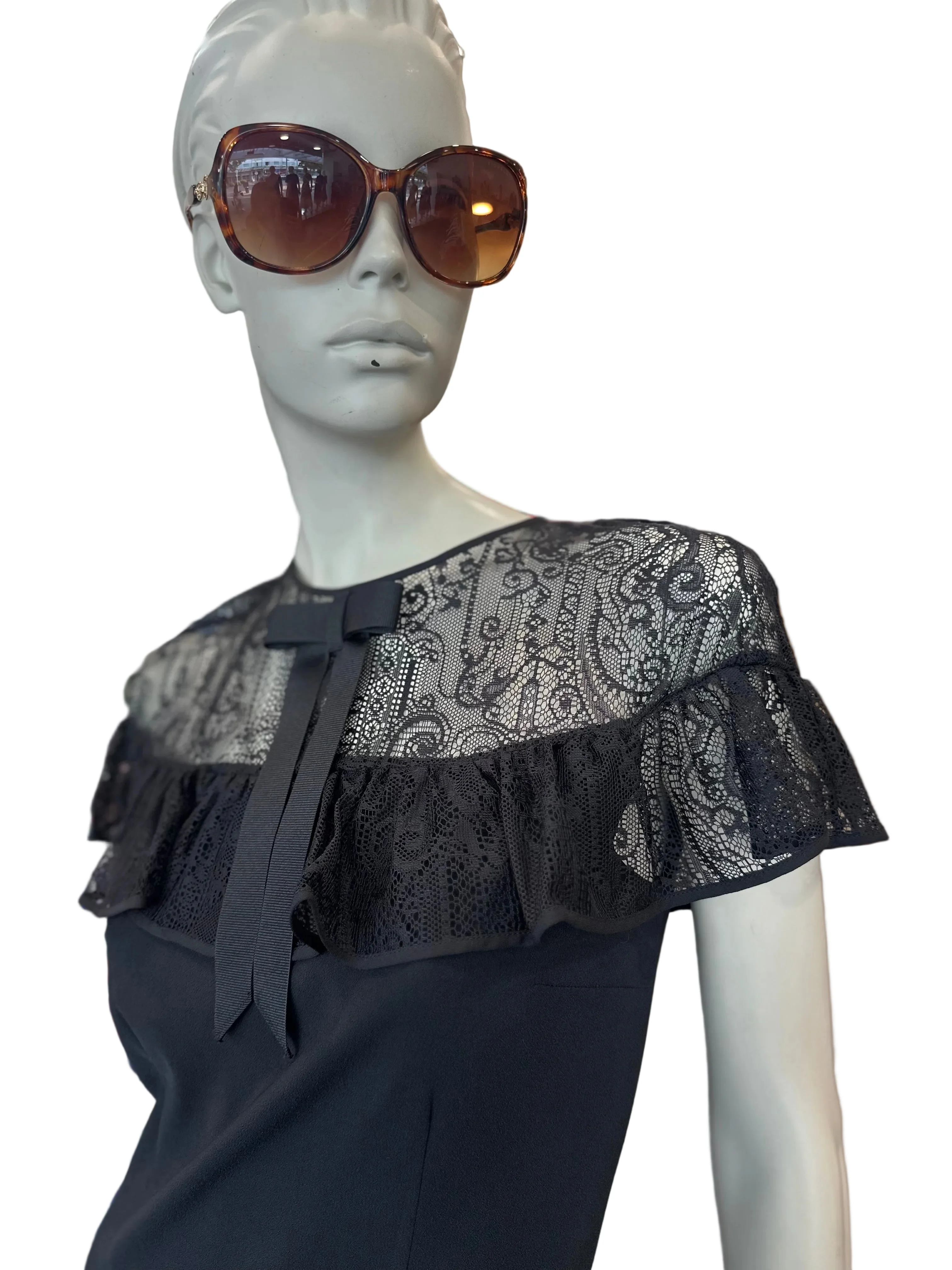 Denny Rose Bianca Lace Overlay Dress - Image 3