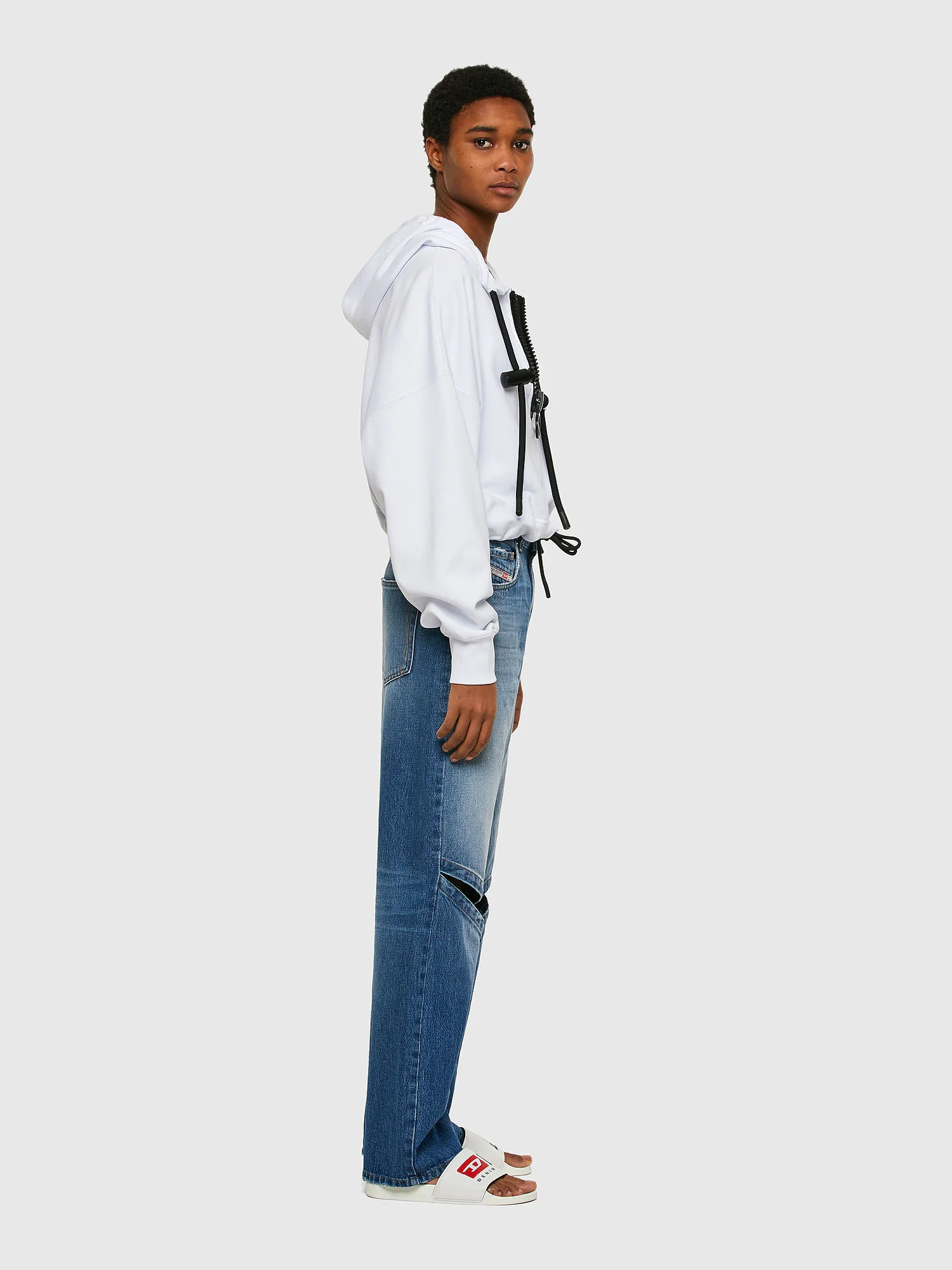 Diesel F-Croppy Sweat - White - Image 4