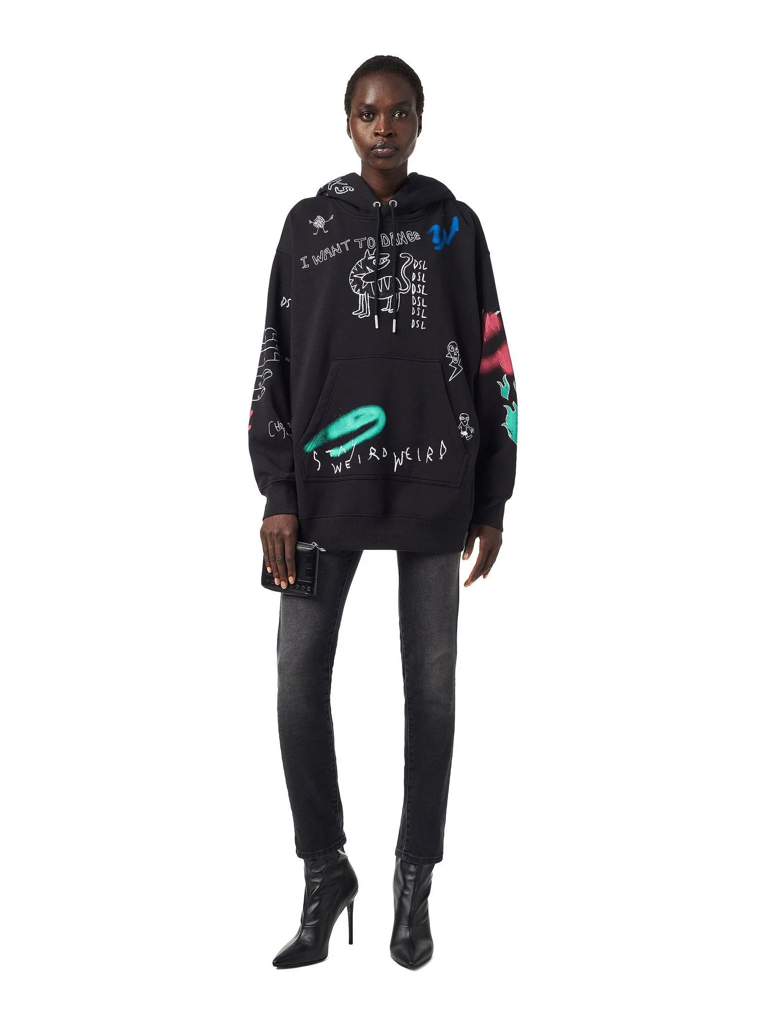 Diesel F Exa Hood Sweatshirt - Image 3