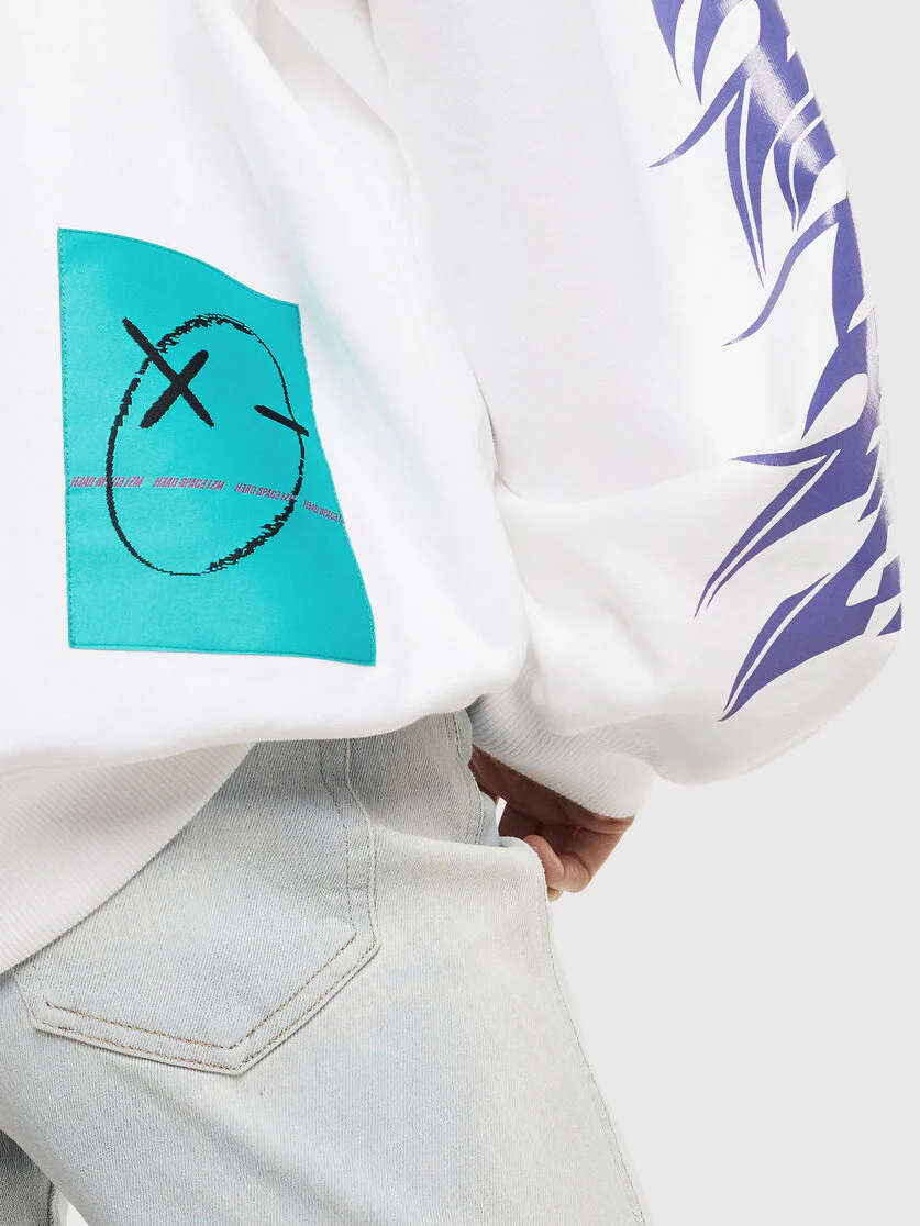 Diesel F-Kreen Sweat - White - Image 3