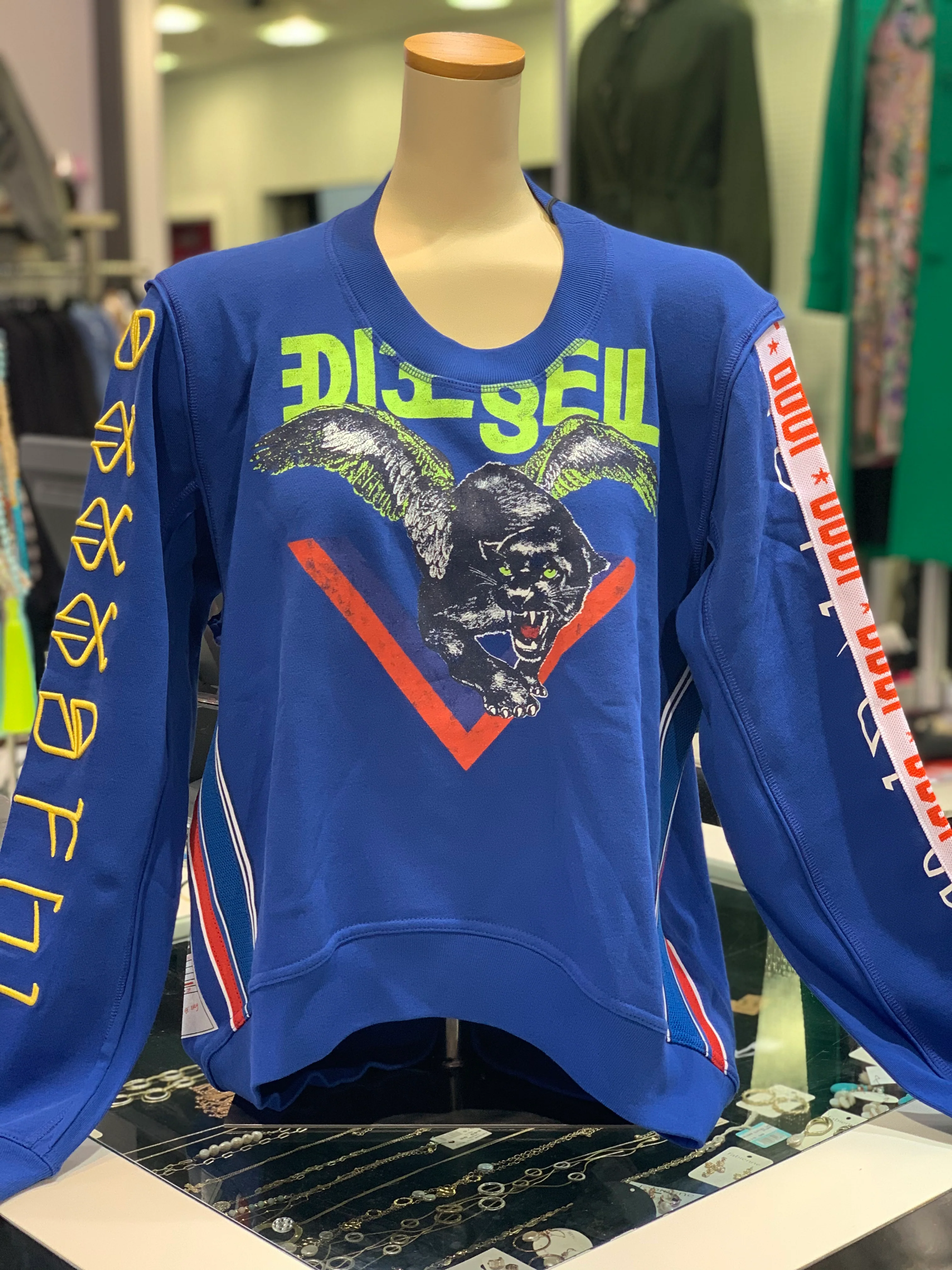 Diesel F-Lyandy Sweater Cobalt