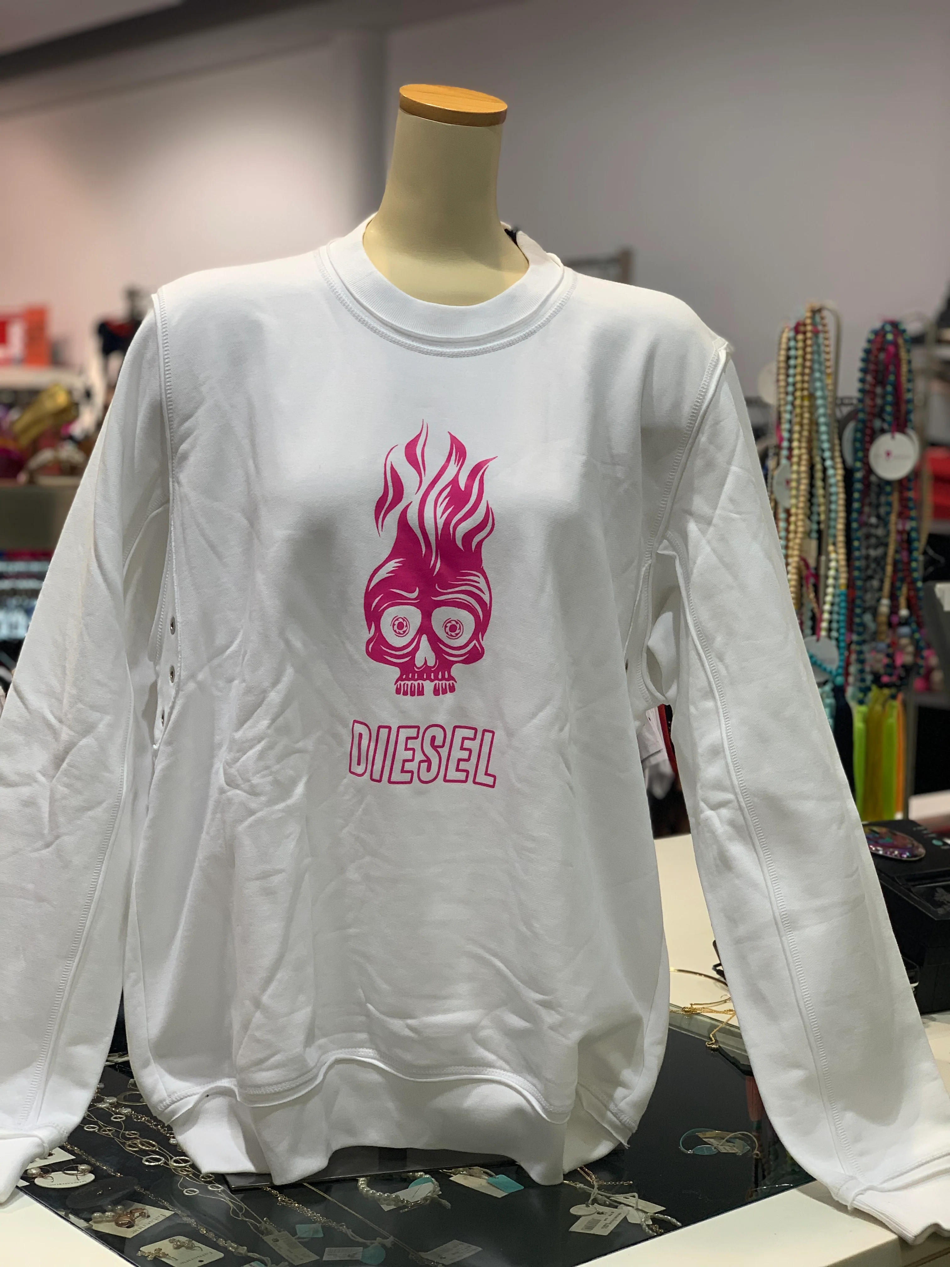 Diesel F-Lyany-E Sweater White