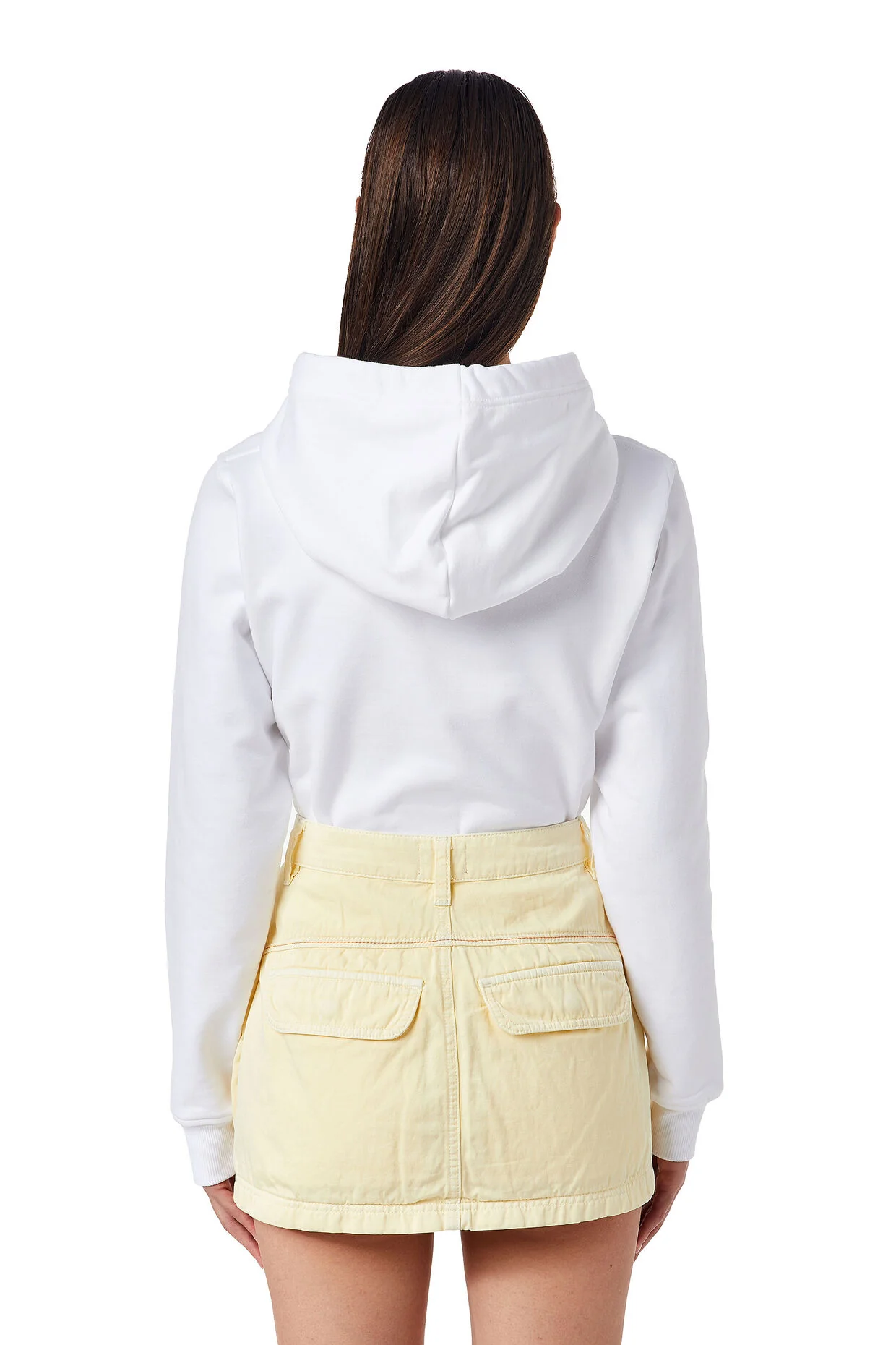 Diesel F-Reggy Hood-Div Sweat - White - Image 4