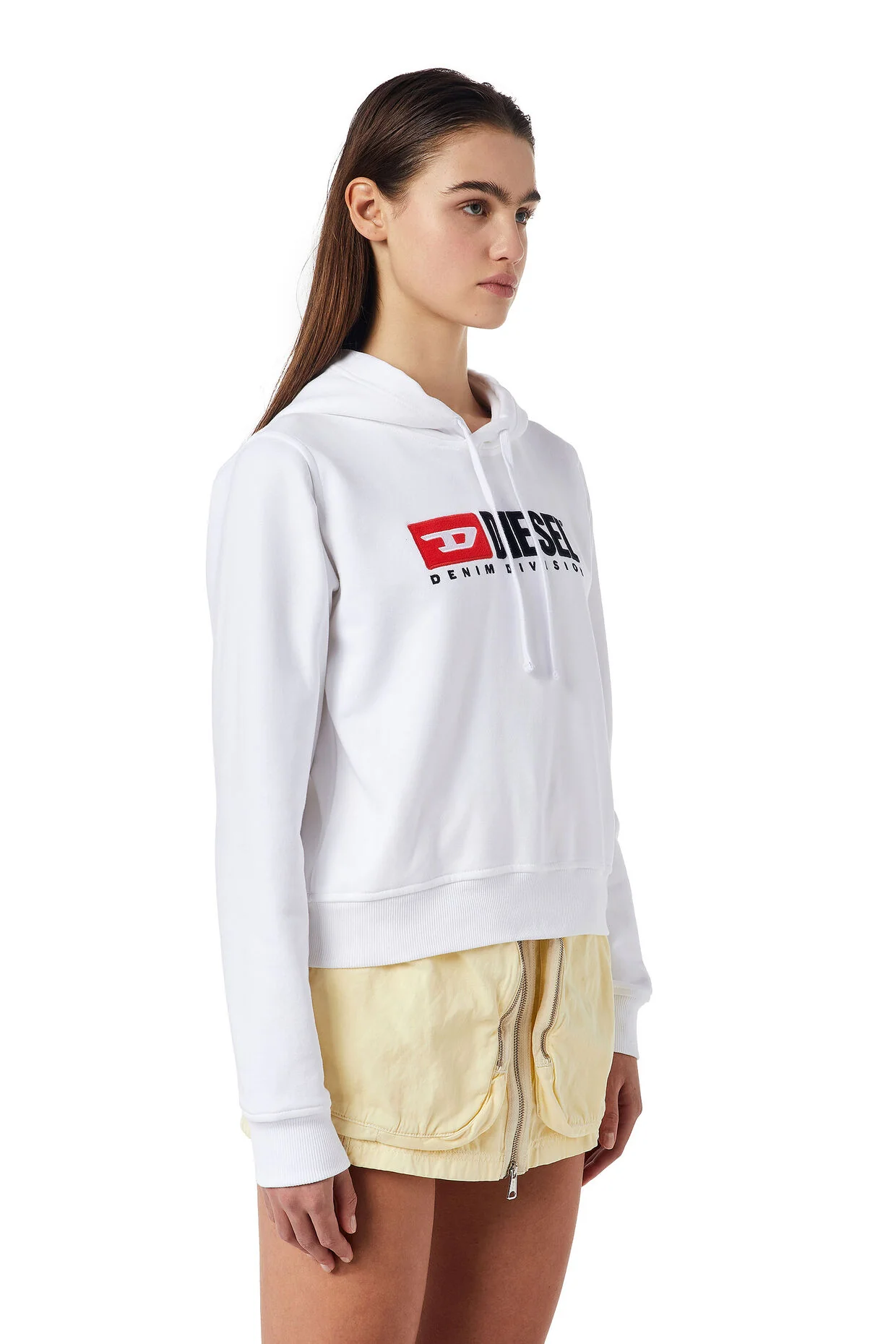 Diesel F-Reggy Hood-Div Sweat - White - Image 6