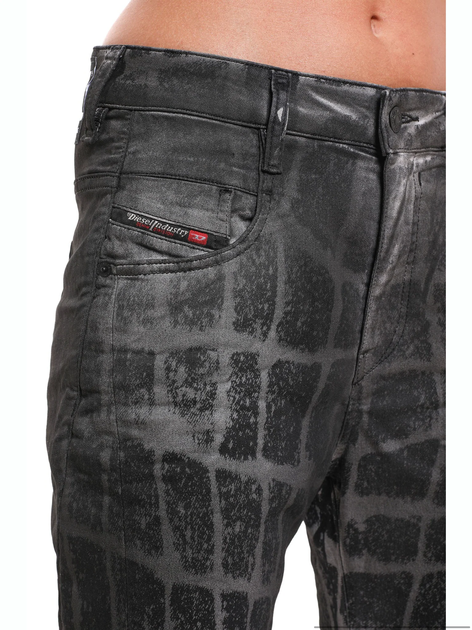 Diesel Fayza Jeans - Croc Print