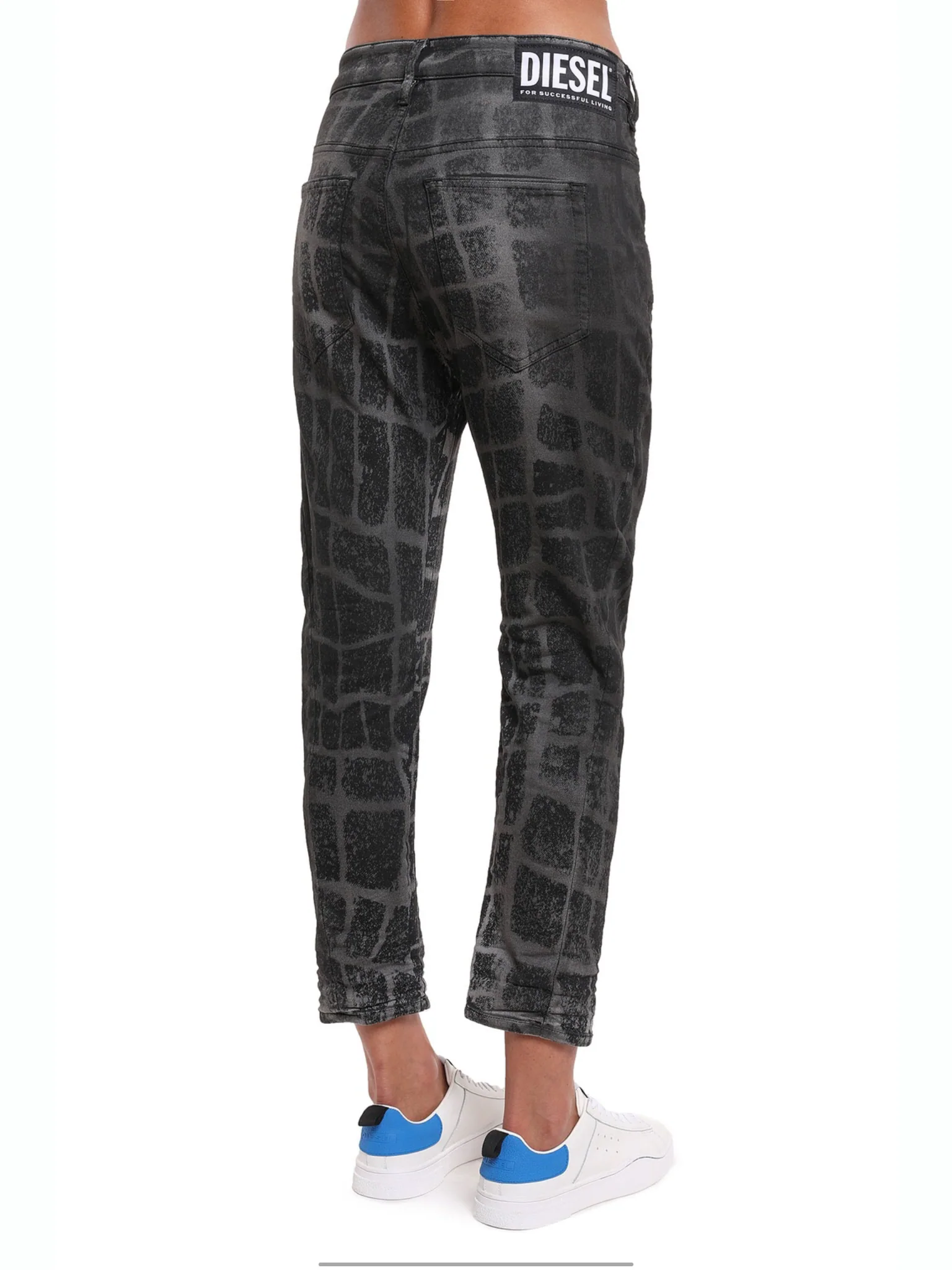 Diesel Fayza Jeans - Croc Print - Image 3