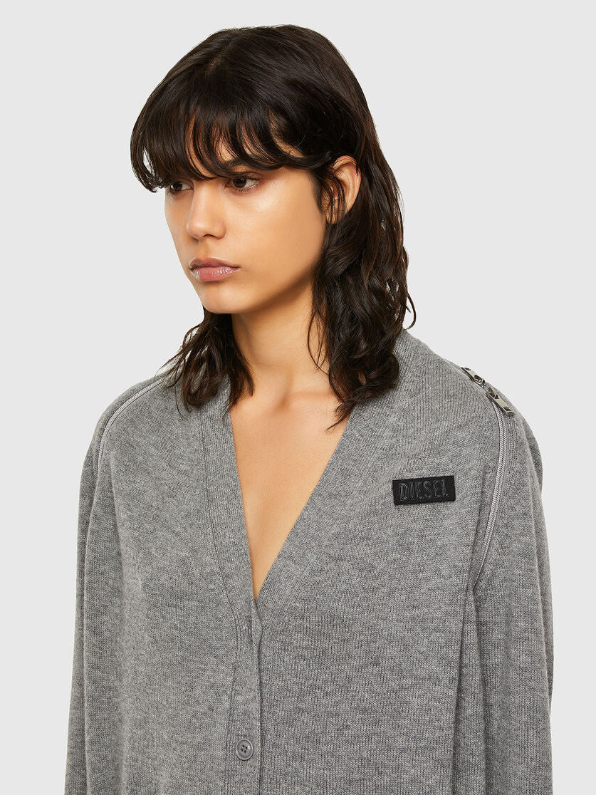 Diesel M-Cleo Knit - Grey - Image 3