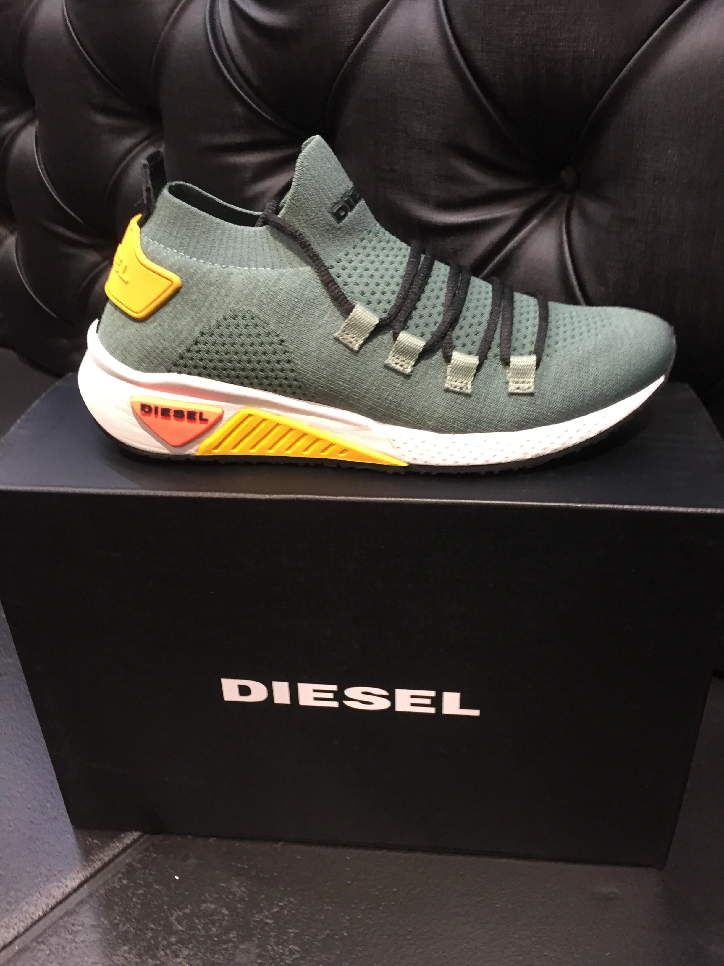 Diesel SKB Soft Sneaker - Forest - Image 3