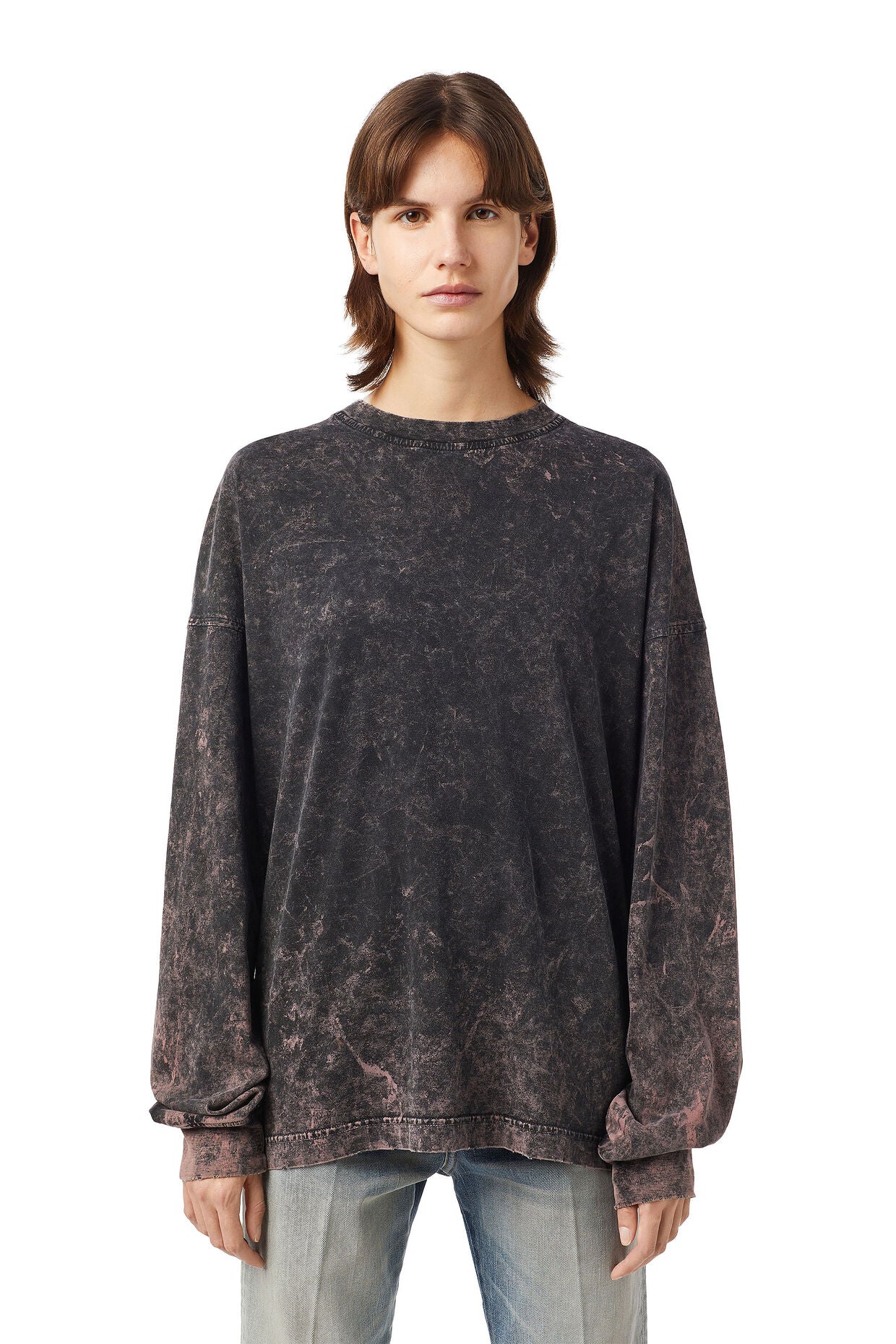 Diesel T Blong T Shirt-Blue Tinge
