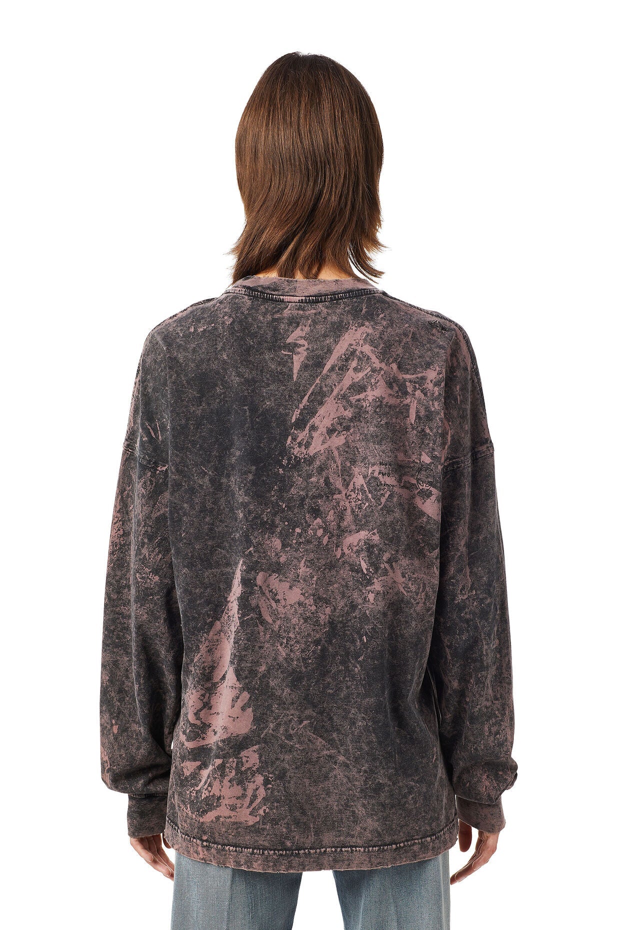 Diesel T Blong T Shirt-Blue Tinge - Image 4