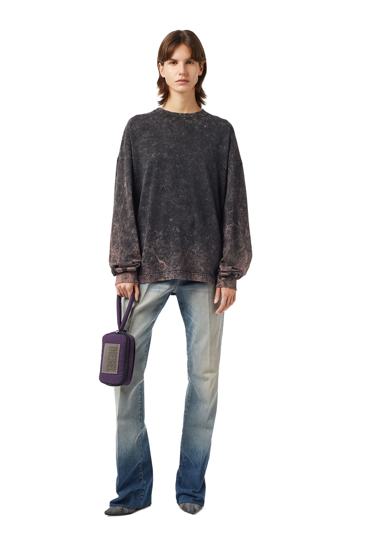 Diesel T Blong T Shirt-brown Tinge - Image 4