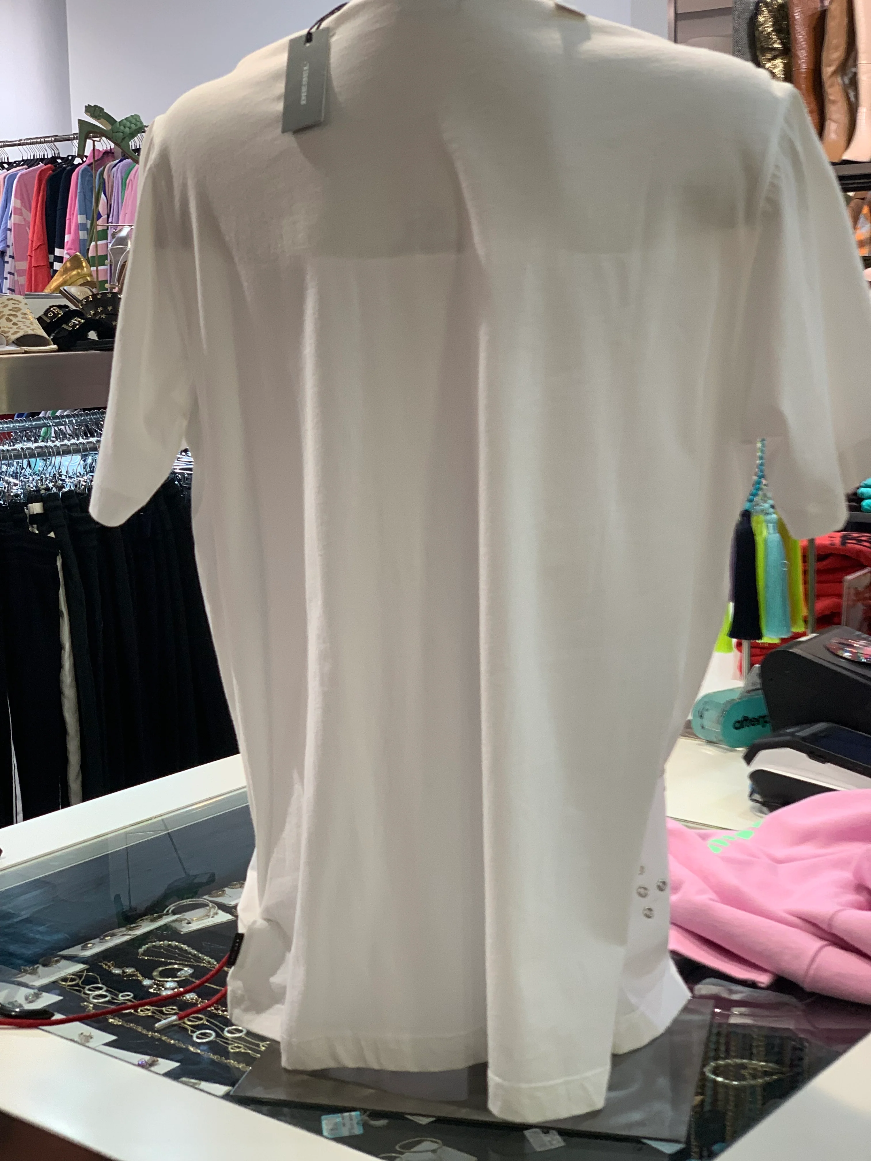 Diesel T-Wynn-Fl Tee white - Image 4