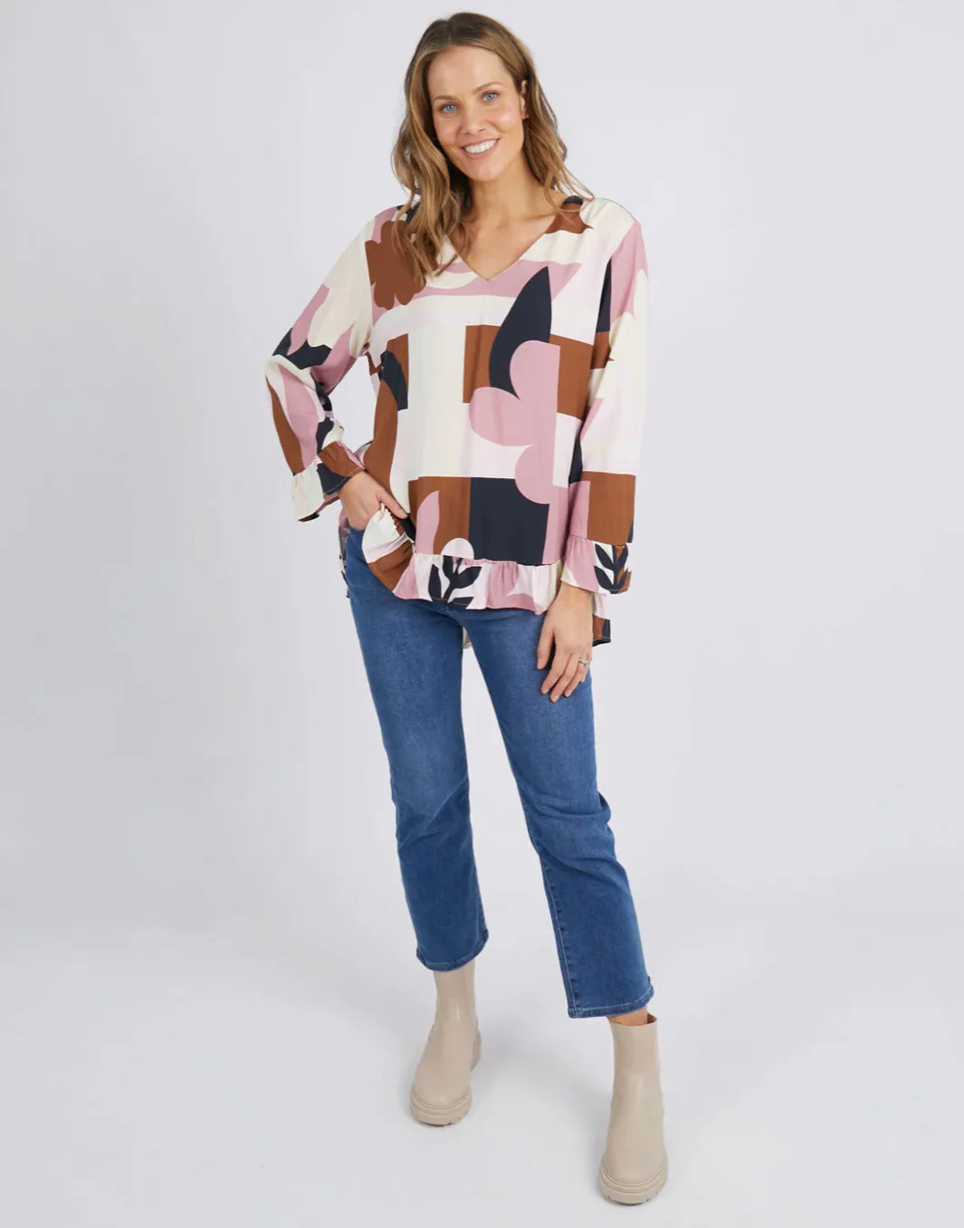 Elm Abstraction Blouse - Image 4