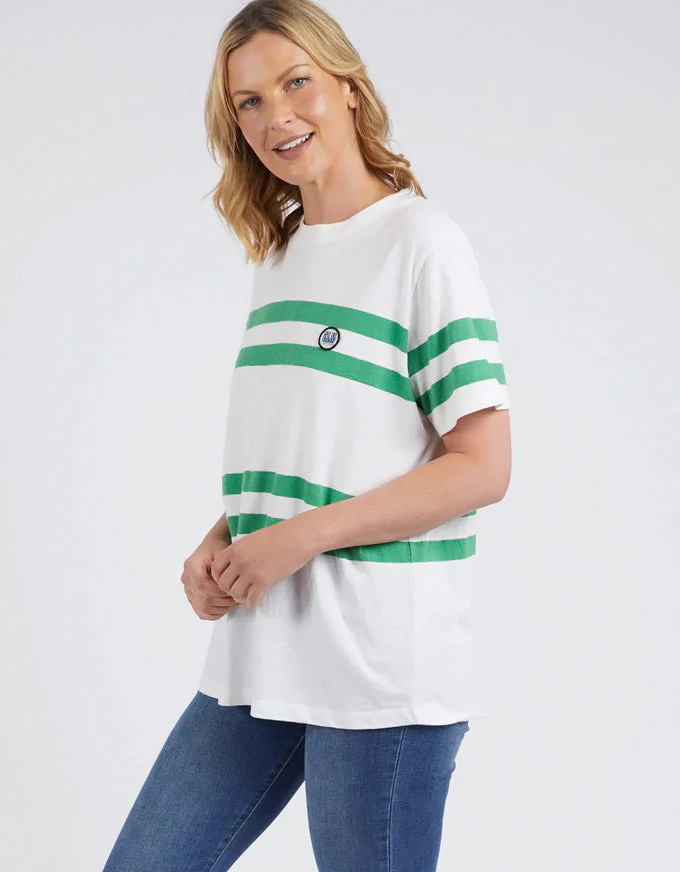 Elm Allegra SS Tee - Green/White - Image 3