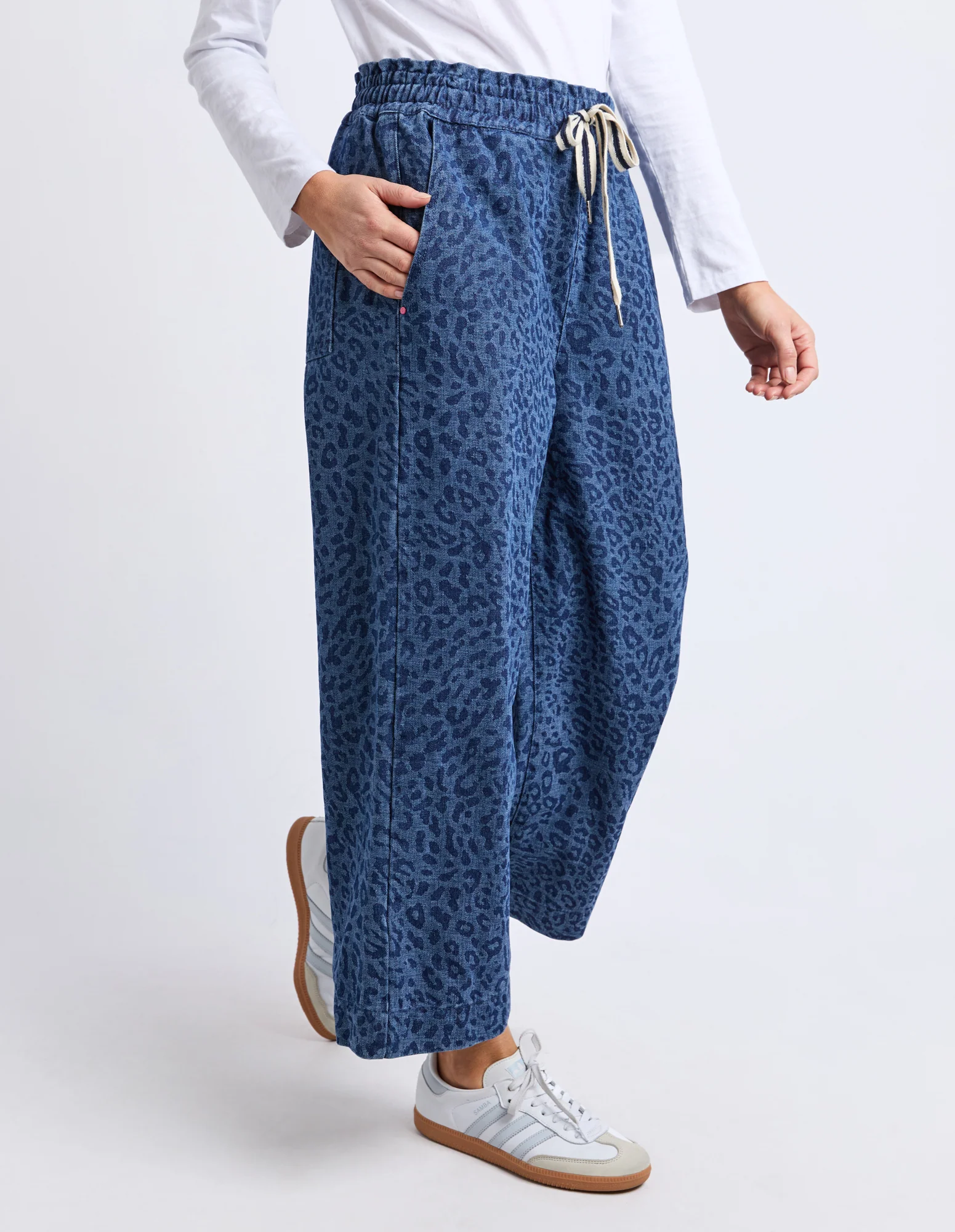 Elm Anna Animal Denim Pant - Image 2