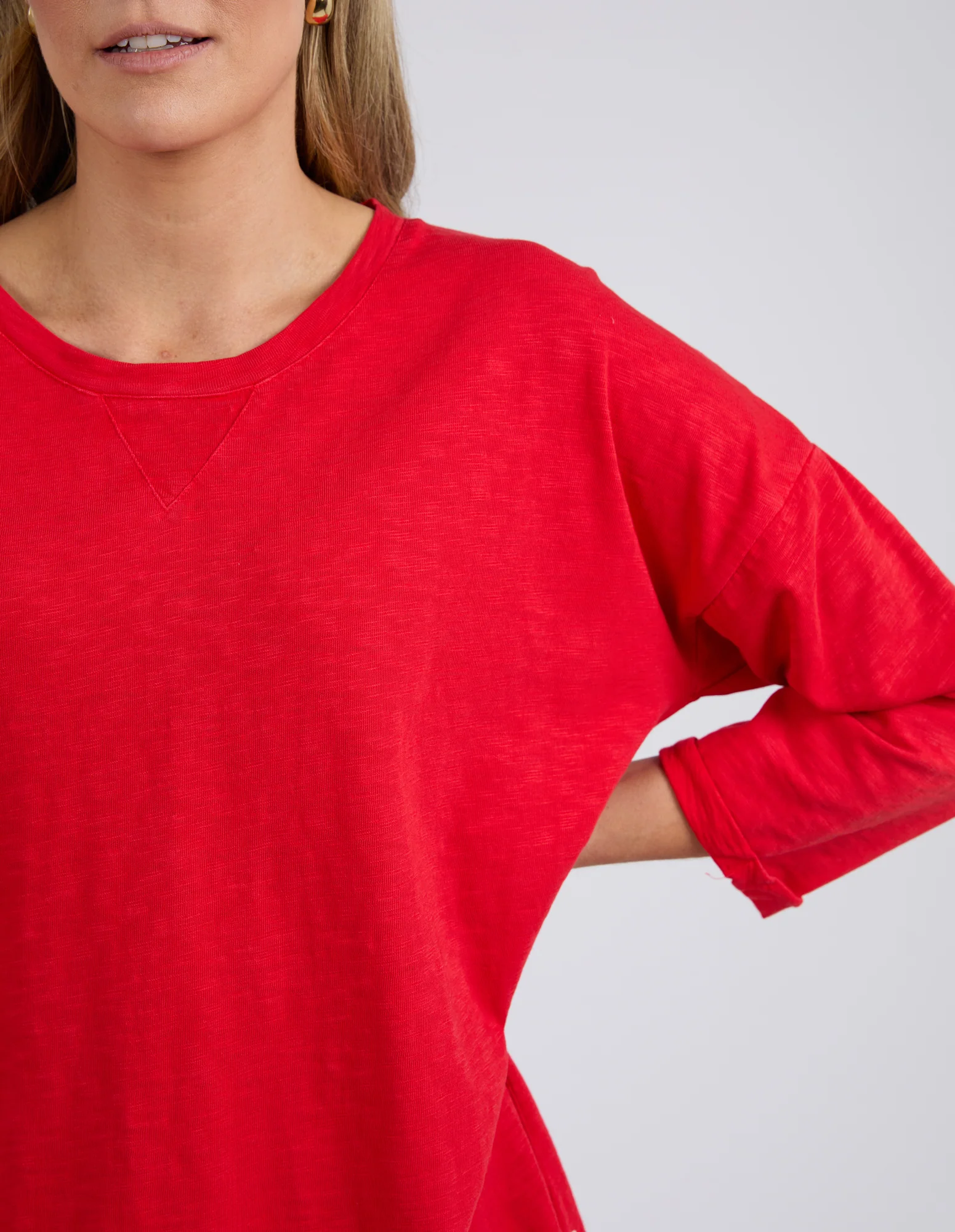 Elm Annie 3/4 Sleeve Tee Poppy - Image 2