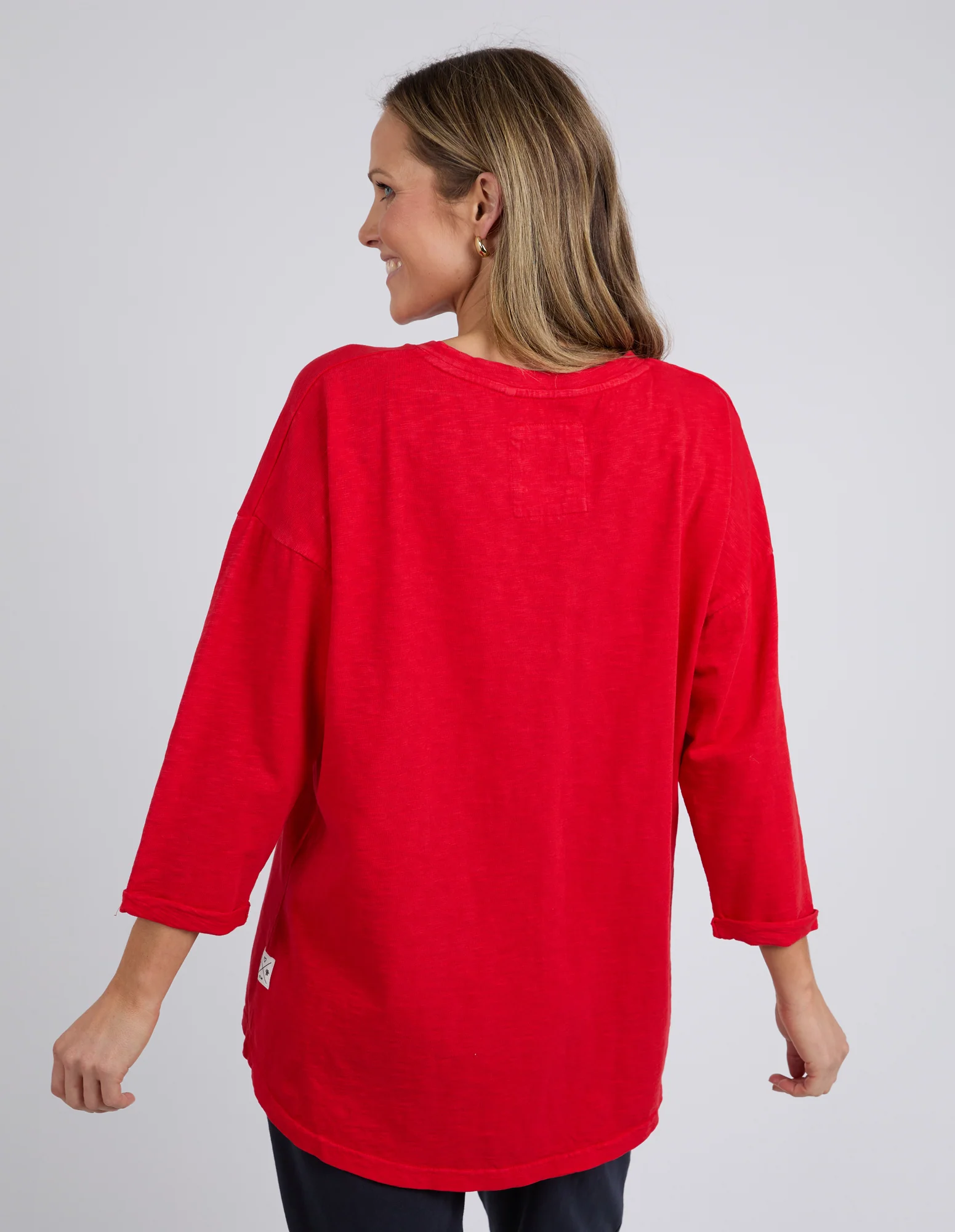 Elm Annie 3/4 Sleeve Tee Poppy - Image 4