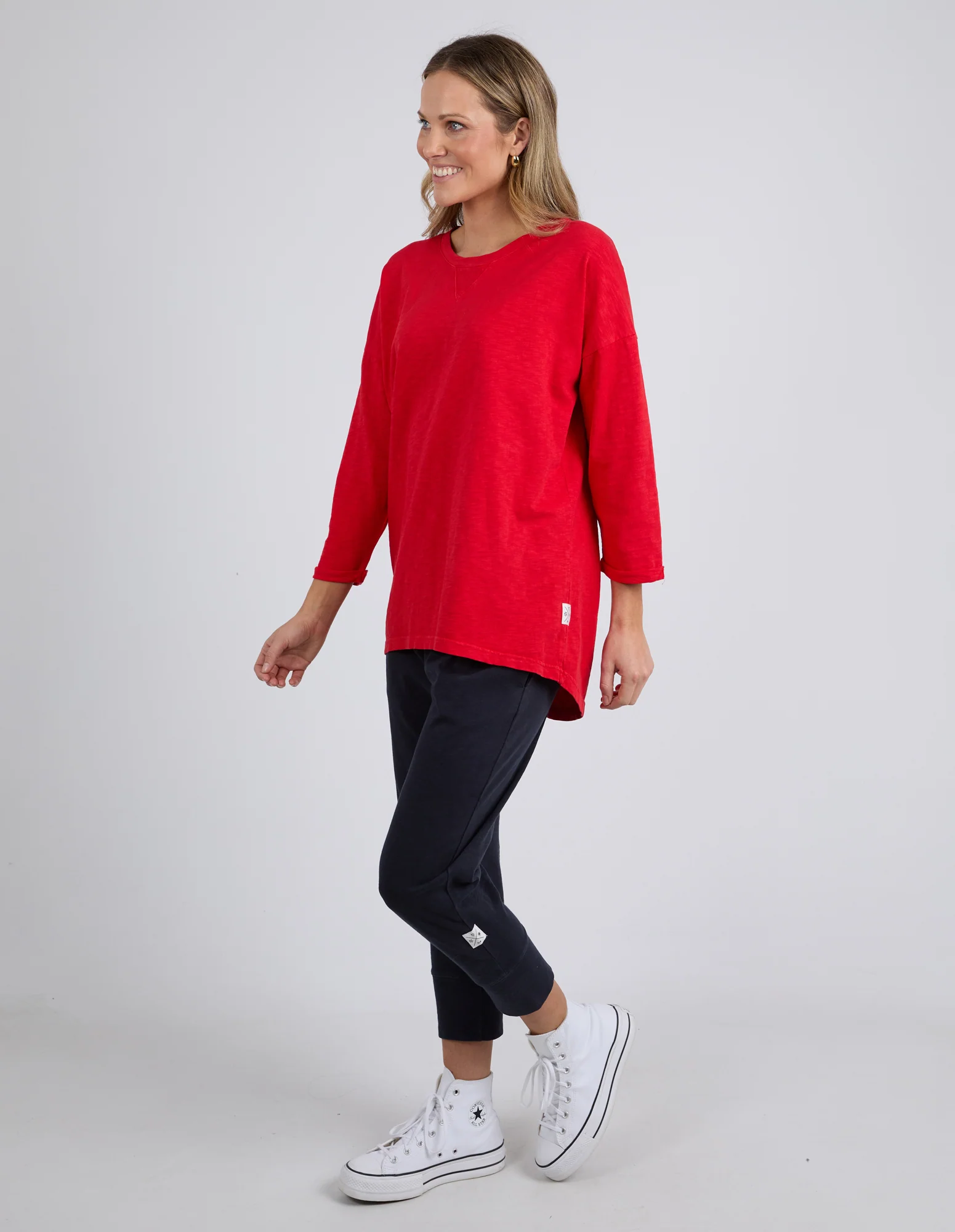 Elm Annie 3/4 Sleeve Tee Poppy - Image 5