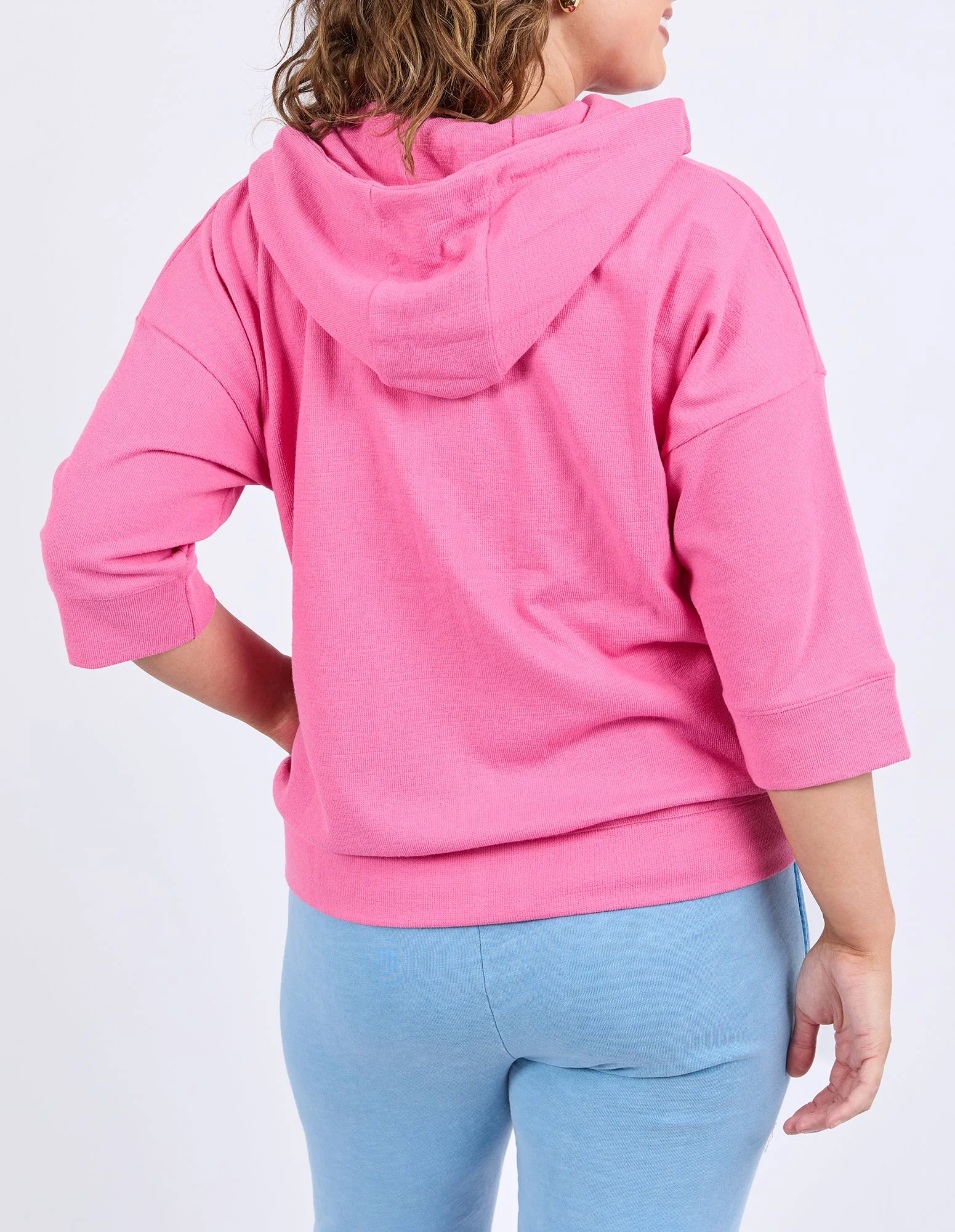 Elm Beachy Zip Hoodie Aurora Pink - Image 4