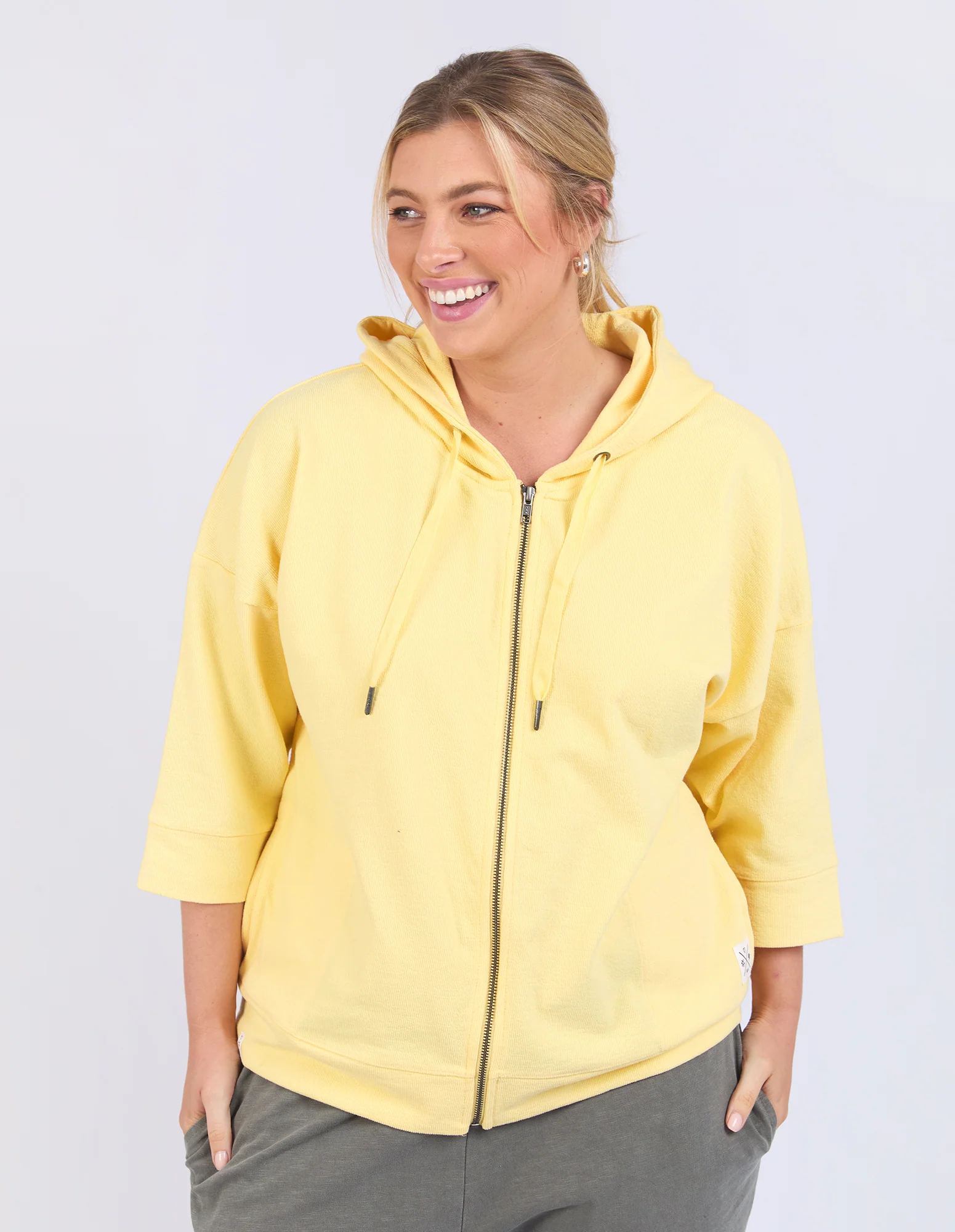 Elm Beachy Zip Hoodie - Banana - Image 10