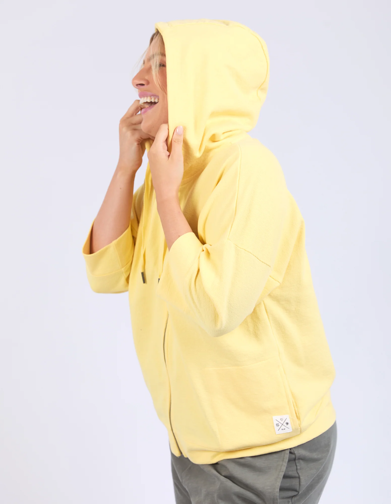 Elm Beachy Zip Hoodie - Banana - Image 4
