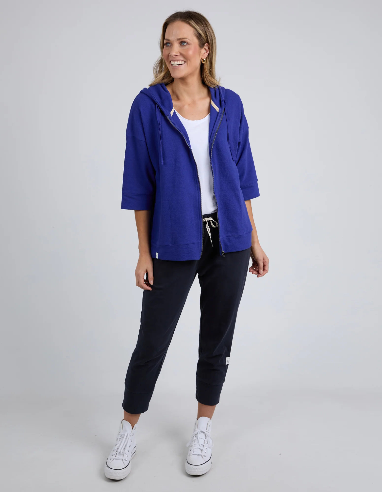 Elm Beachy Zip Hoodie - Deep Blue - Image 3