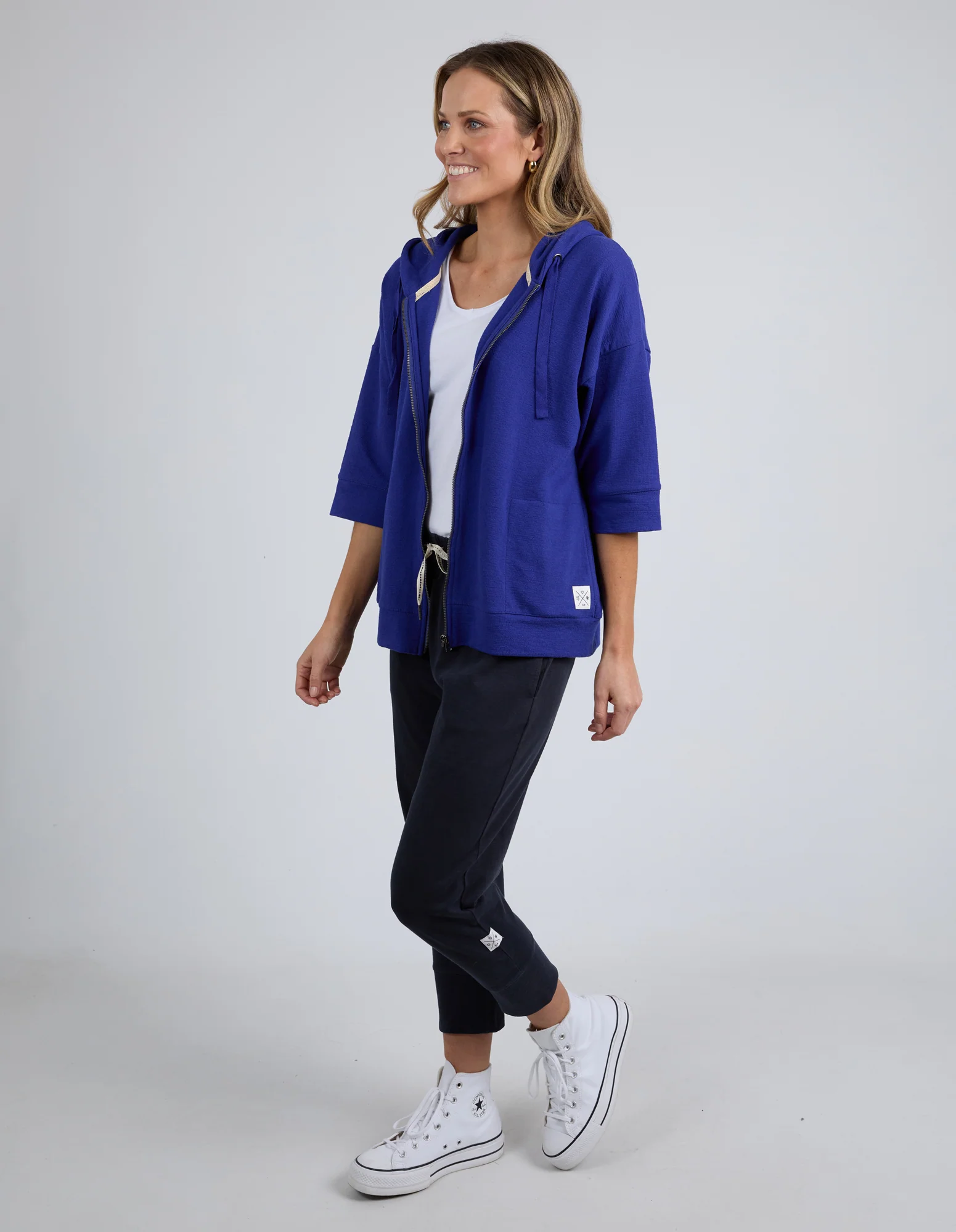 Elm Beachy Zip Hoodie - Deep Blue - Image 5