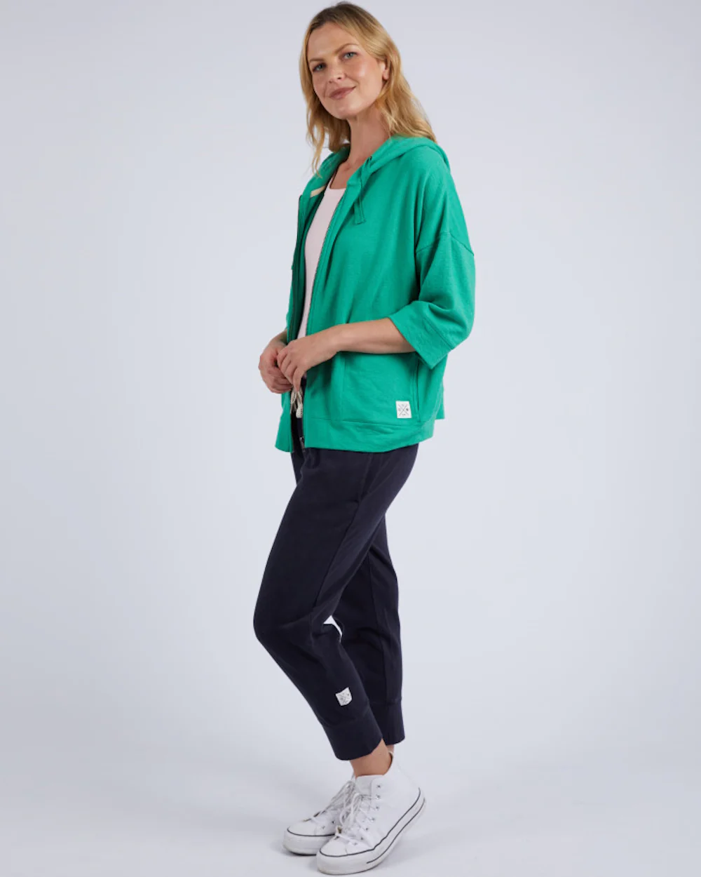 Elm Beachy Zip Hoodie - Green - Image 4