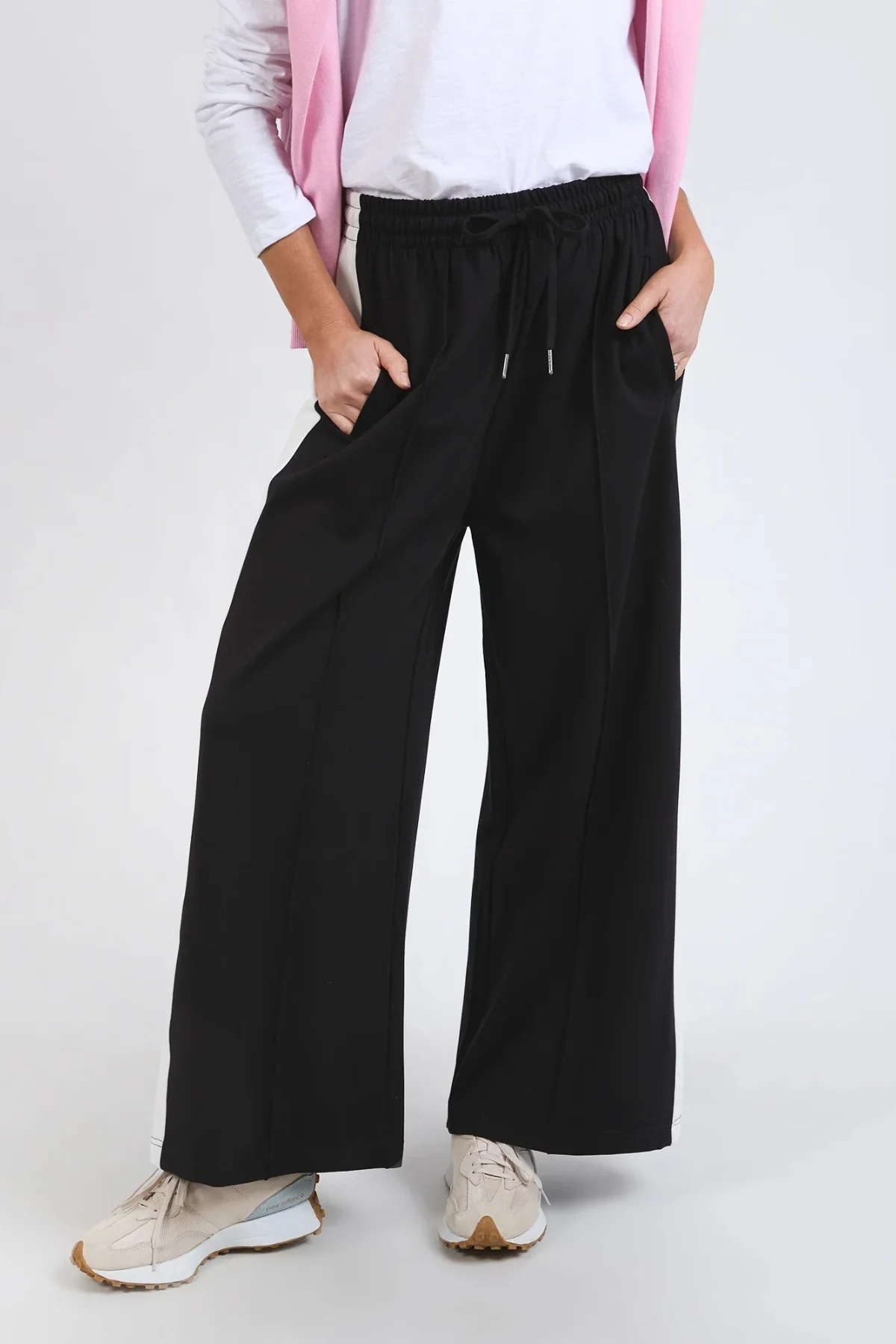 Elm Carmen Wide Leg Pant-Black - Image 2