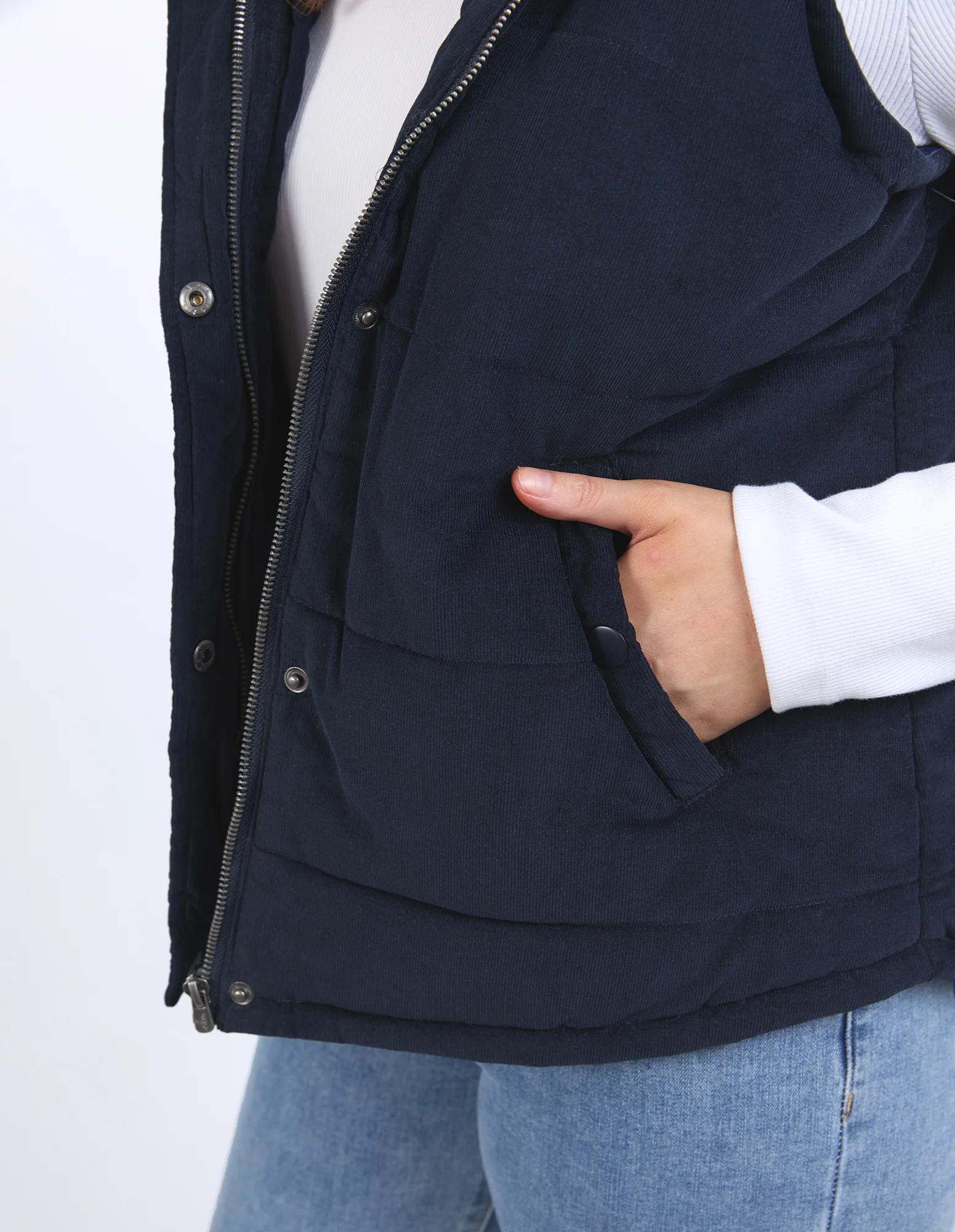 Elm Cord Puffer Vest - Image 2