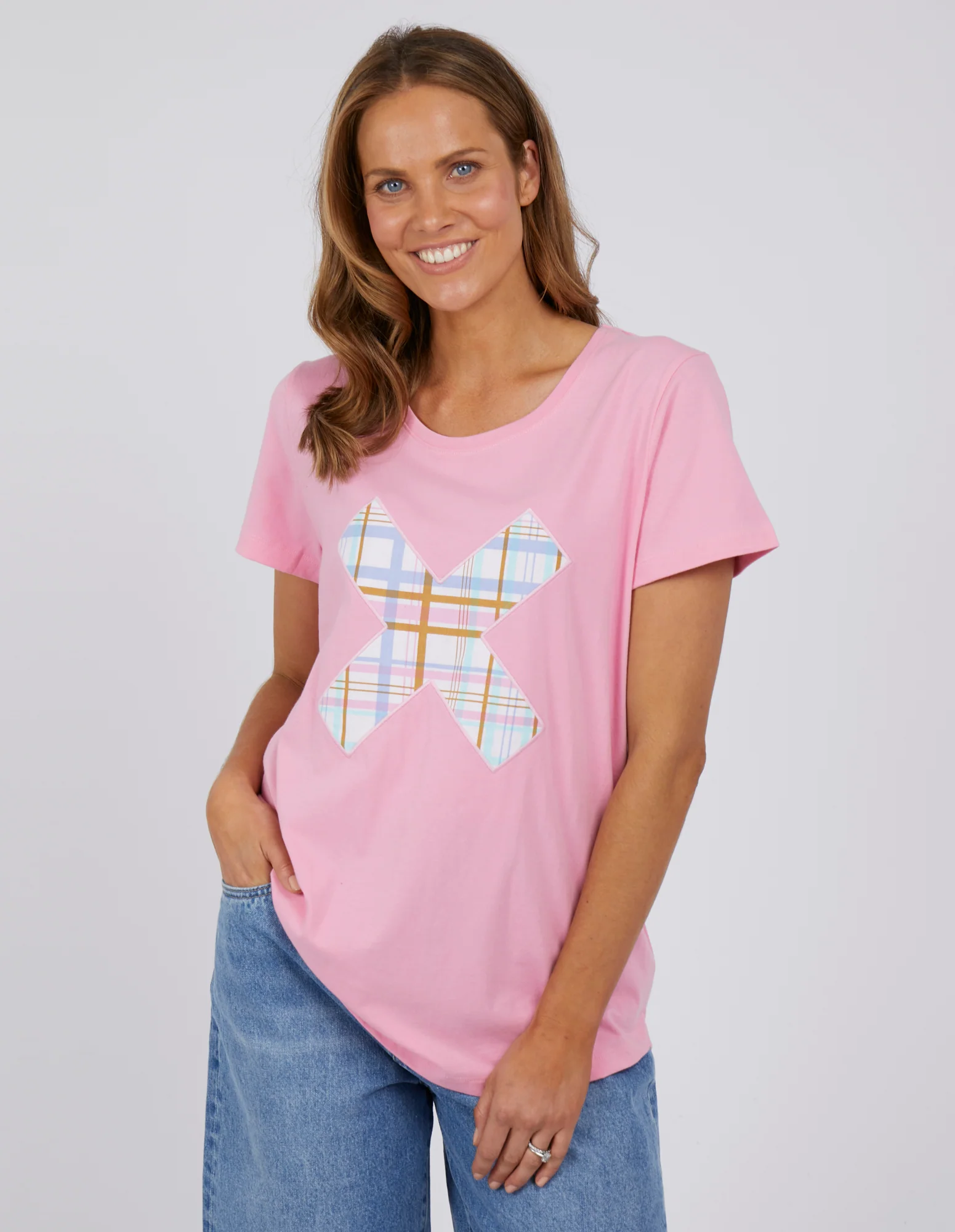 Elm Cross Your Fingers Tee - Sherbet Pink - Image 2