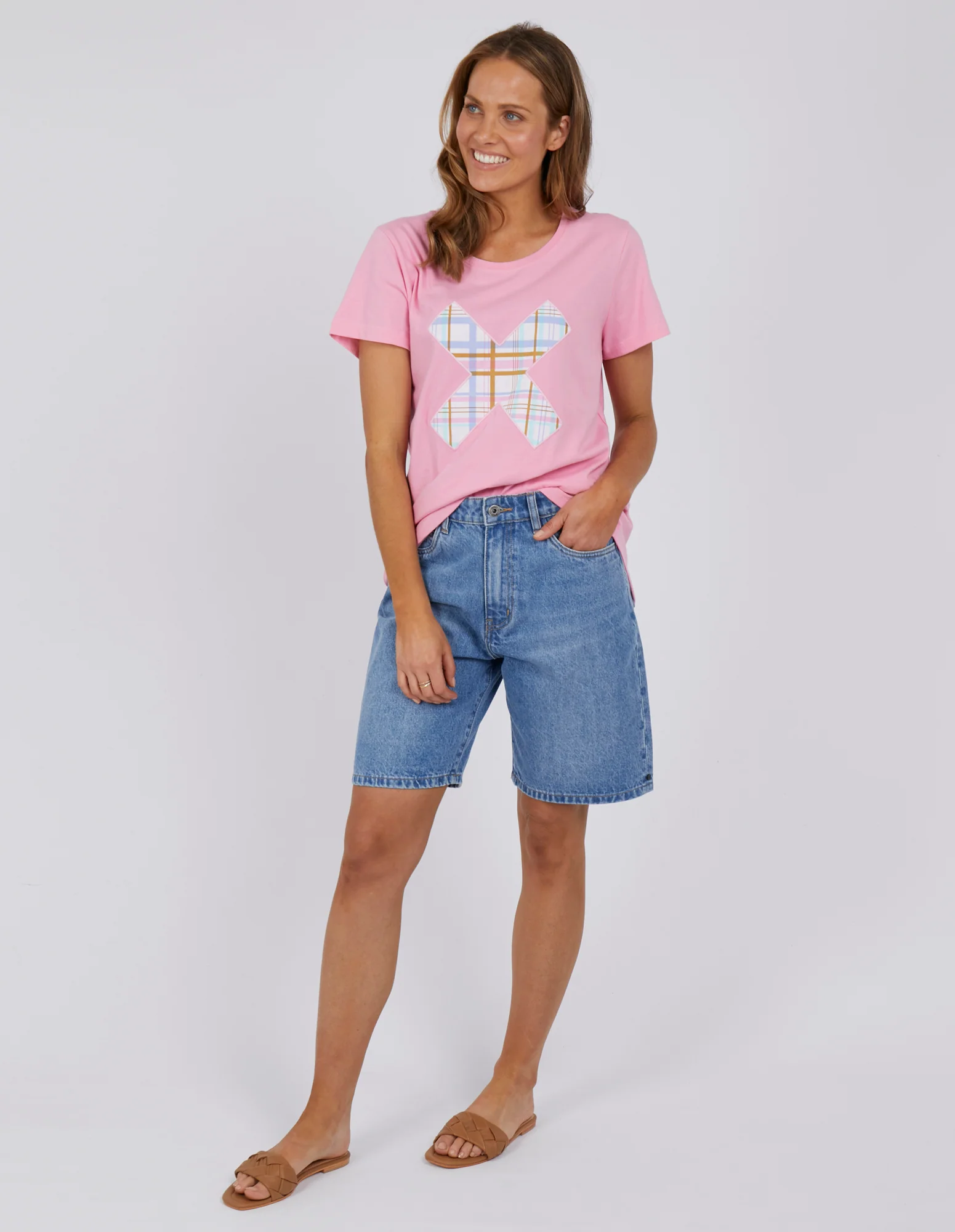 Elm Cross Your Fingers Tee - Sherbet Pink - Image 4